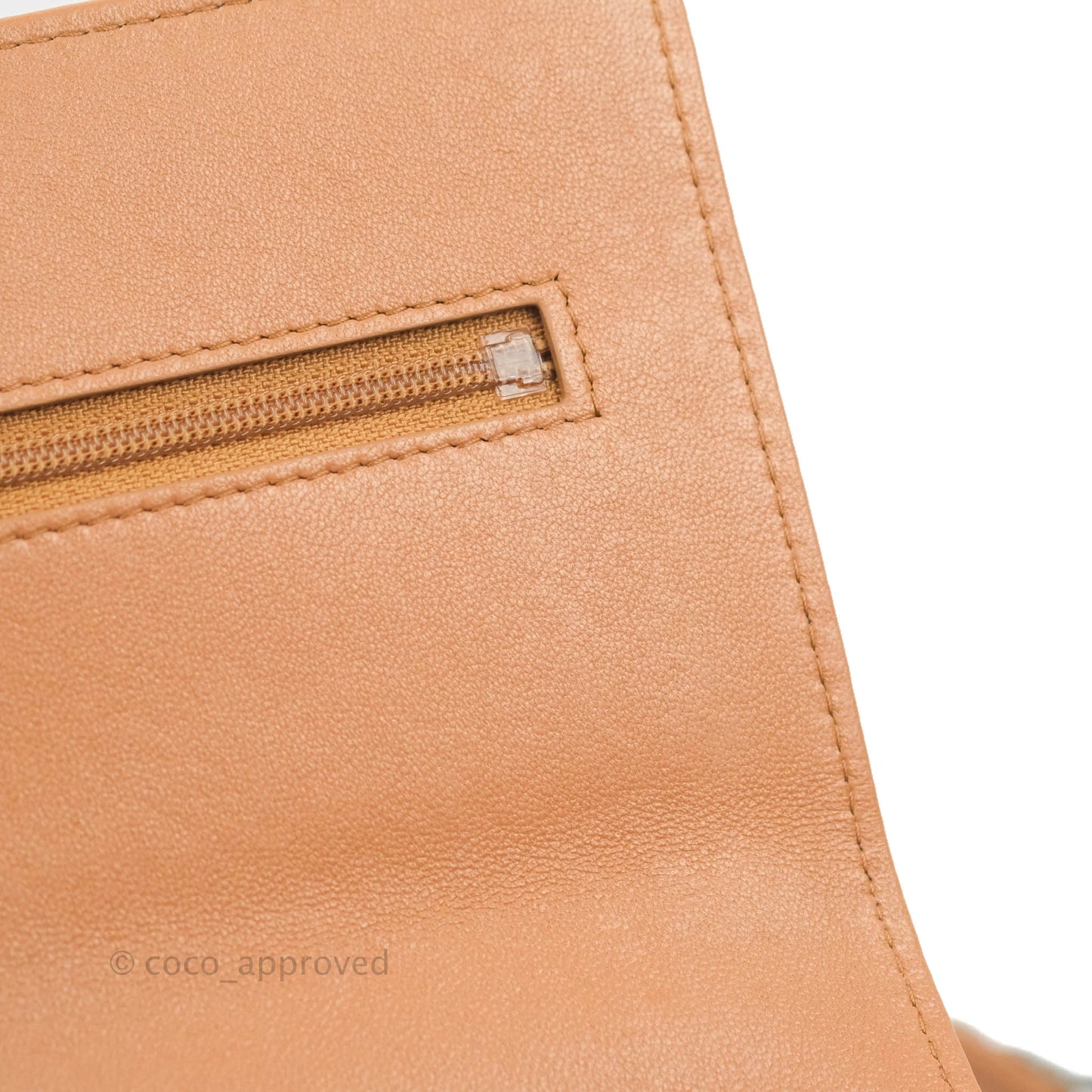 Chanel 19 Wallet on Chain WOC Dark Beige Caramel Lambskin Mixed Hardware 21K