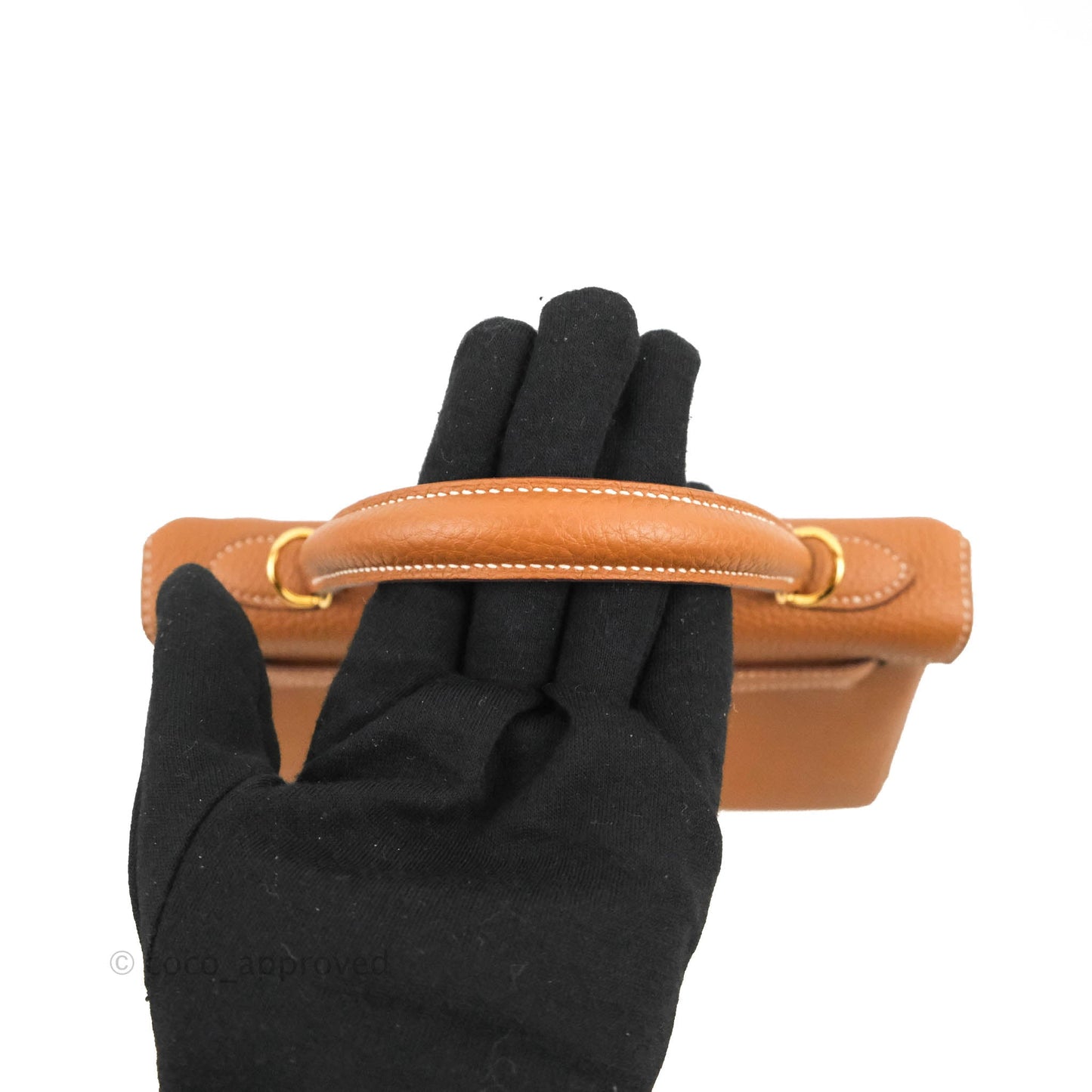 Hermès Retourne Kelly 25 Gold Togo Gold Hardware