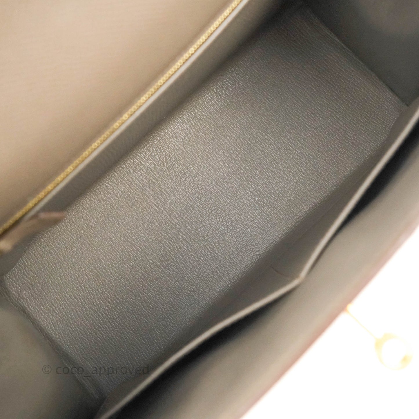 Hermès Kelly 28 8F Etain Gold Hardware