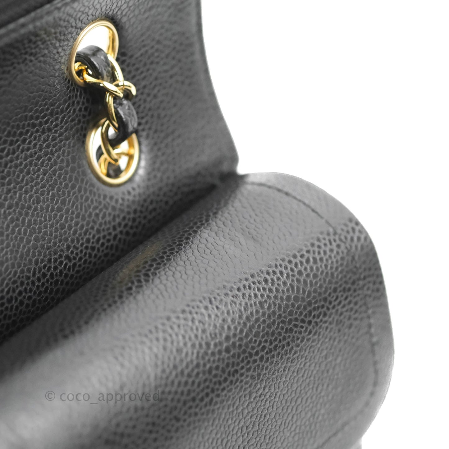 Chanel Classic M/L Medium Double Flap Black Caviar Gold Hardware