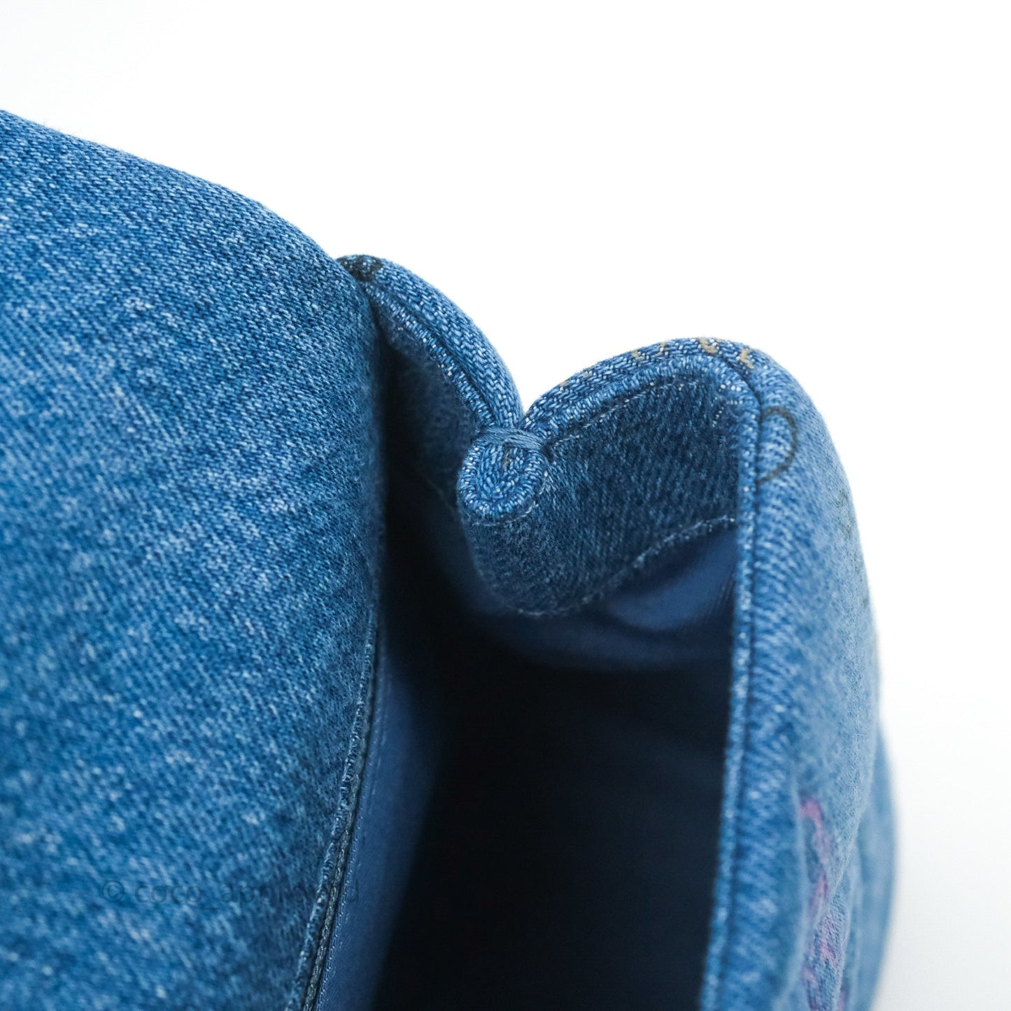 Chanel Quilted Small Denim Mood Flap Blue Multicolor 22P