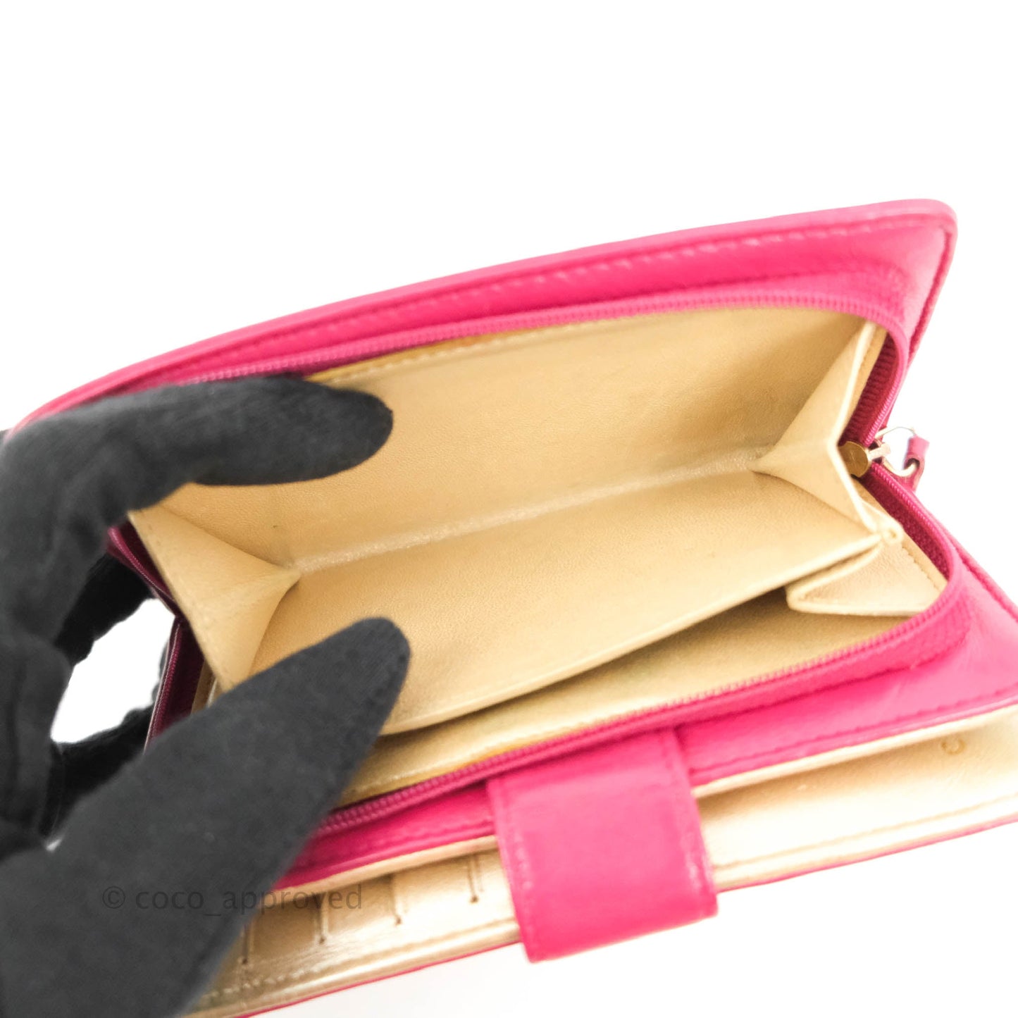 Chanel Wallet in Pink Camellia Embossed Lambskin
