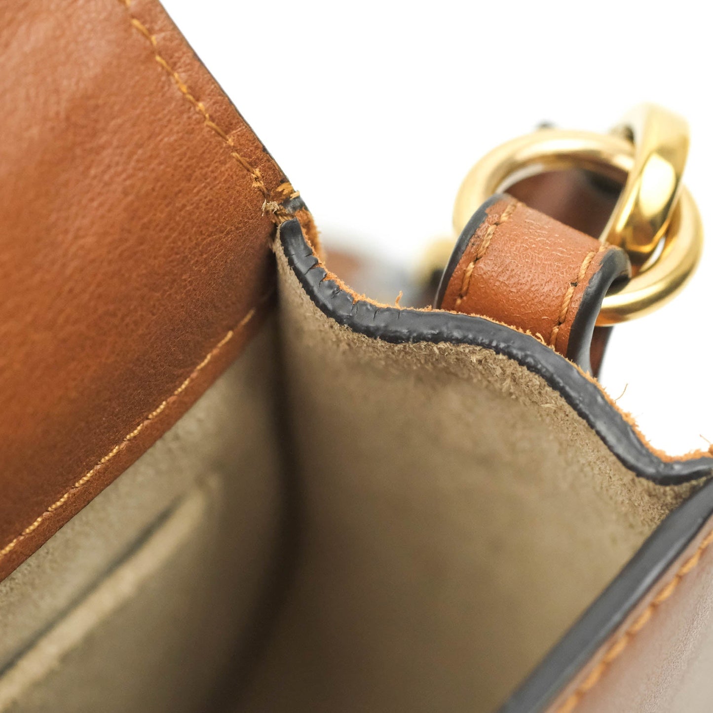 Chloé Nile Crossbody Bag Brown Calfskin