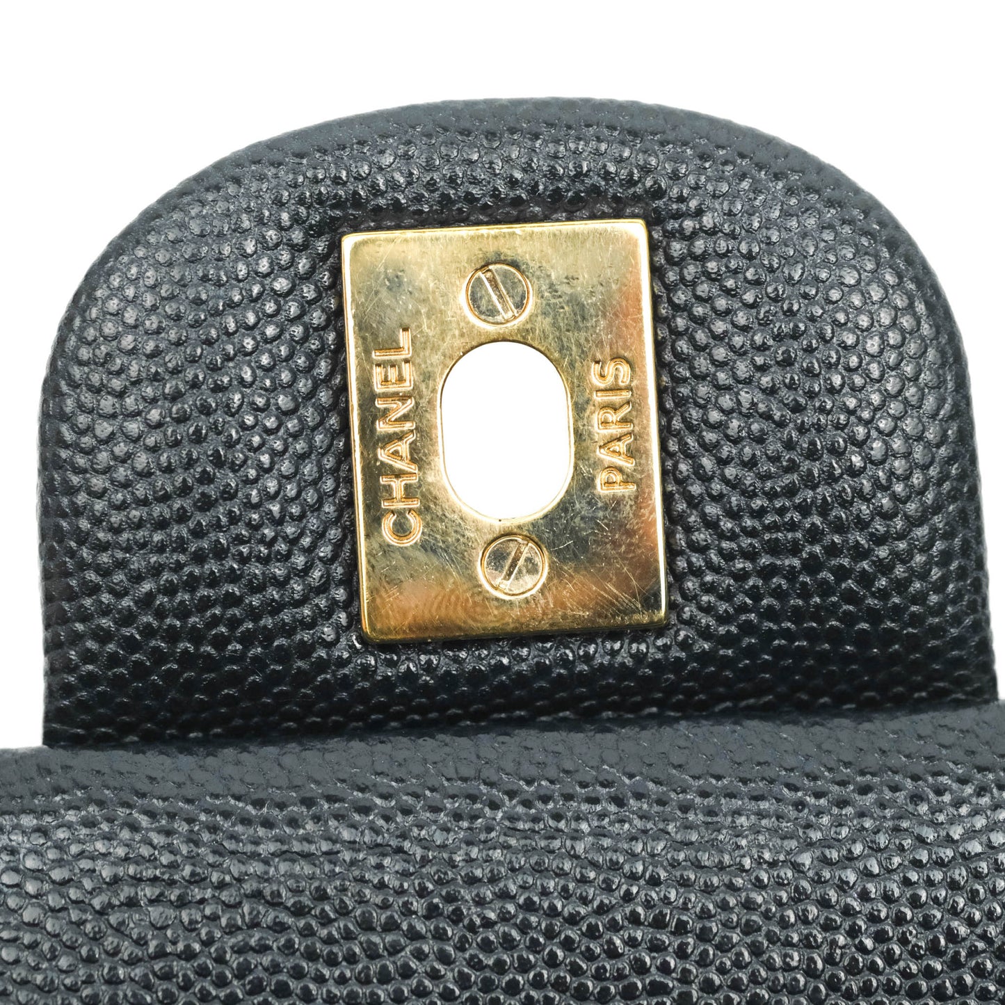 Chanel Small Classic Quilted Flap Very Dark Navy Caviar Gold Hardware