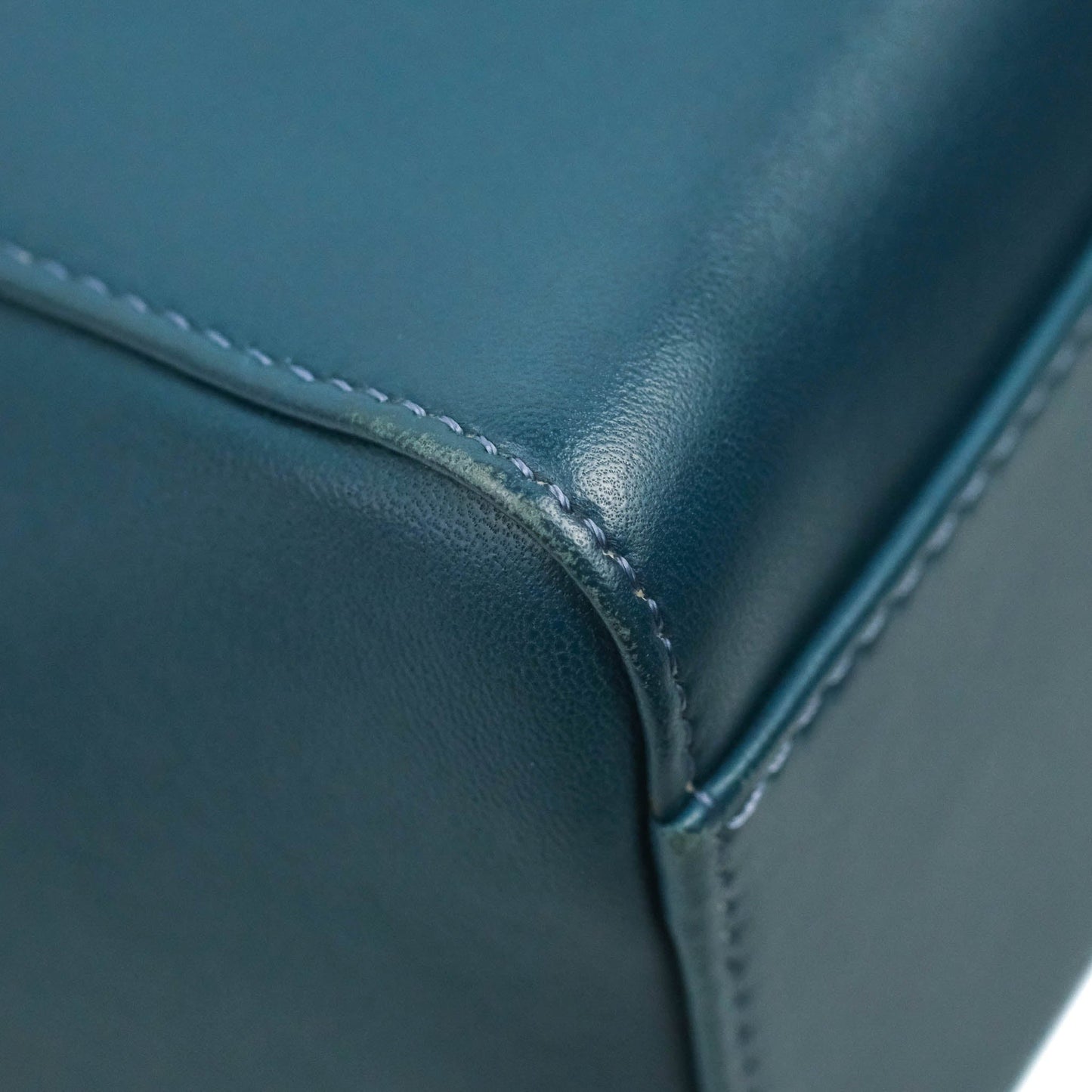 Fendi Nappa Mini Peekaboo Bag Peacock Blue