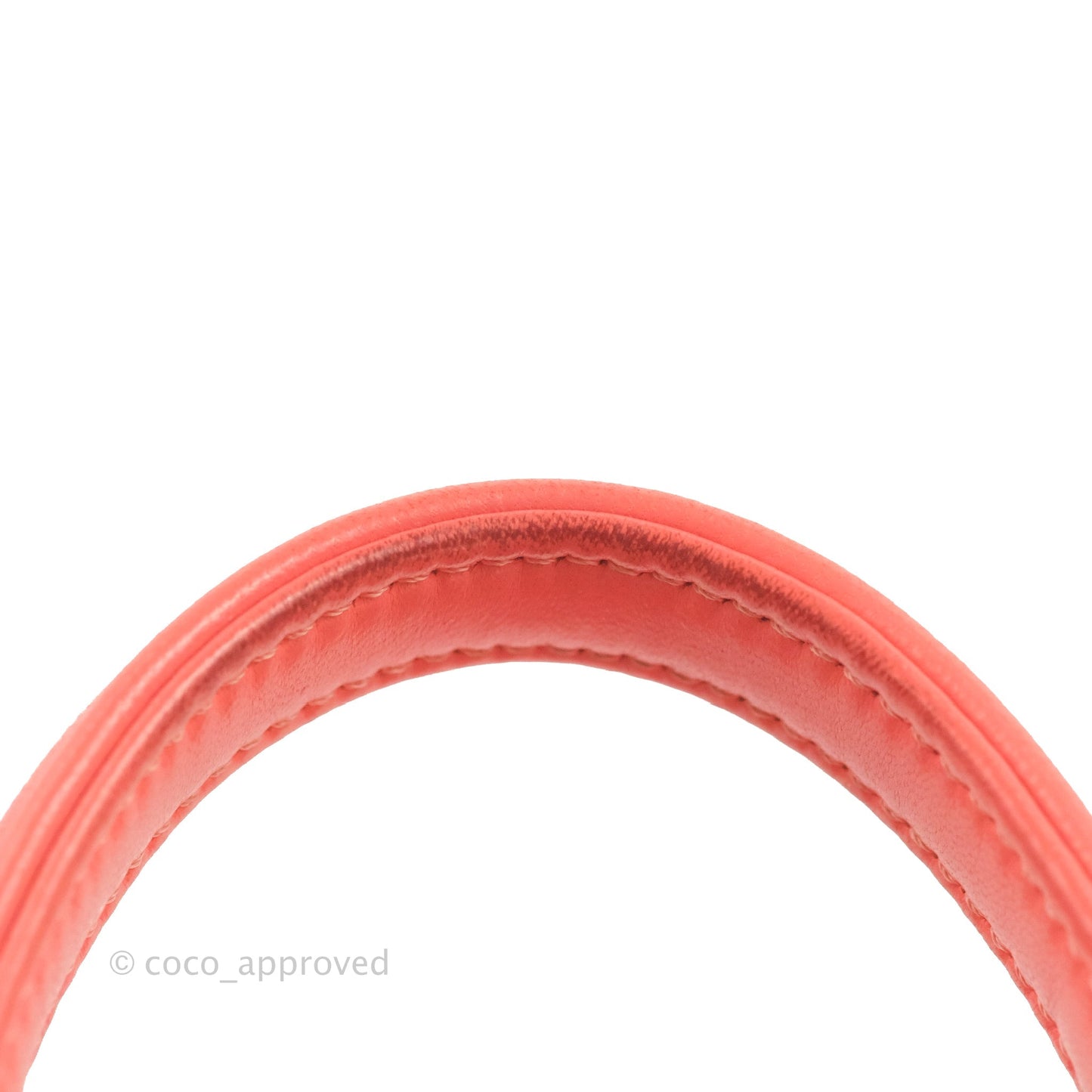 Chanel Trendy CC Vanity Case Coral Pink Lambskin Gold Hardware