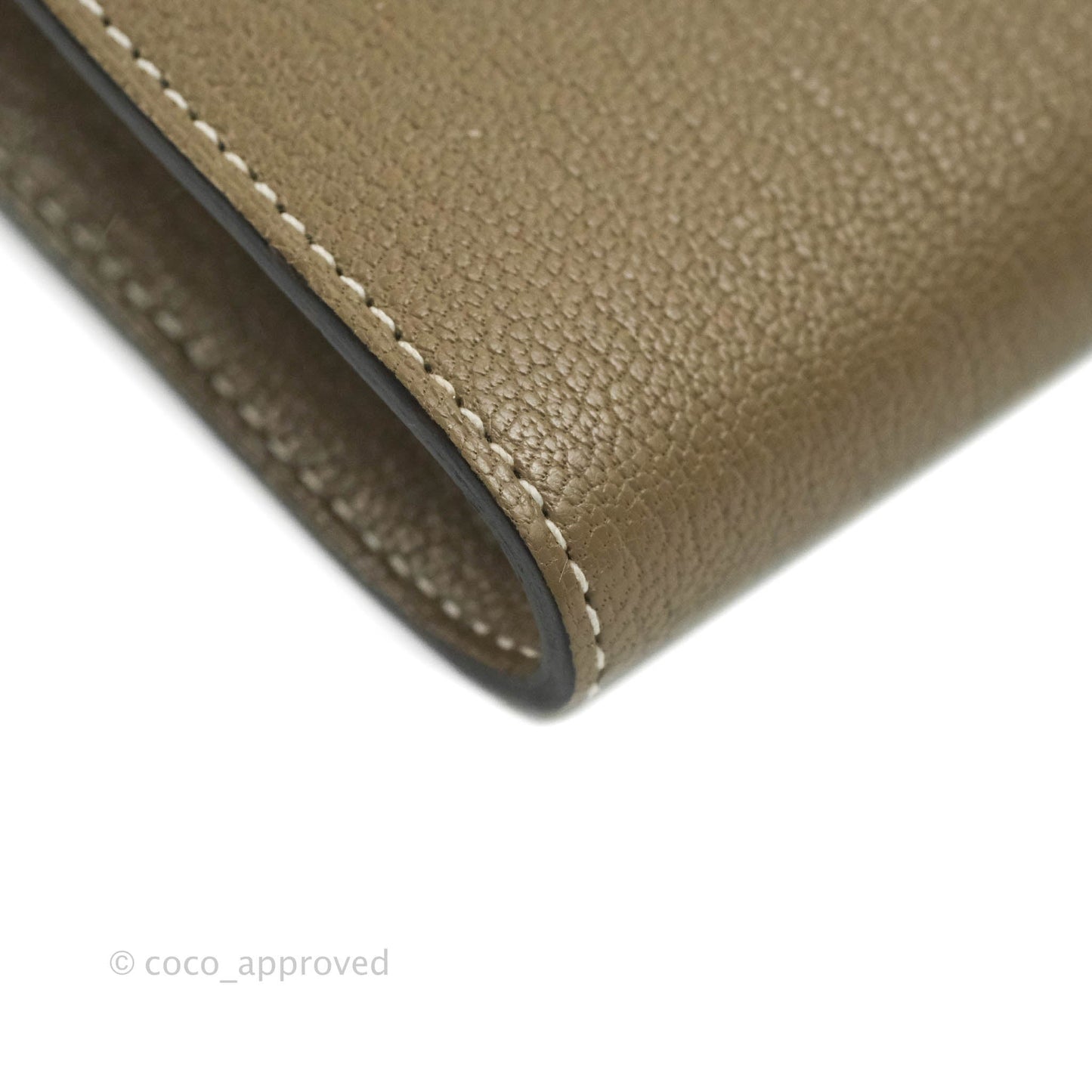Hermès Kelly To Go Wallet Etoupe Chevre Mysore Palladium Hardware