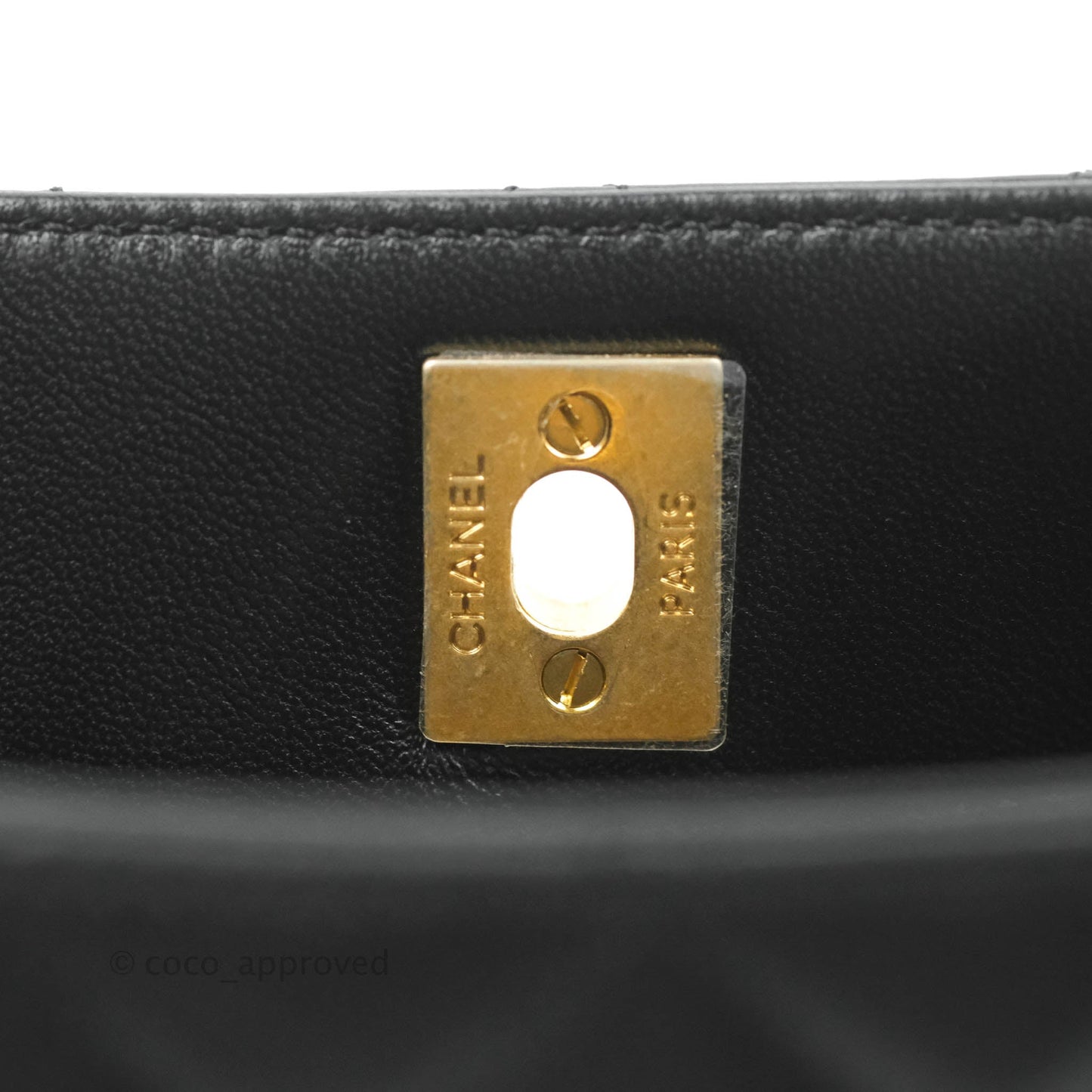 Chanel Black Pearl Crush Hobo Bag Lambskin Aged Gold Hardware