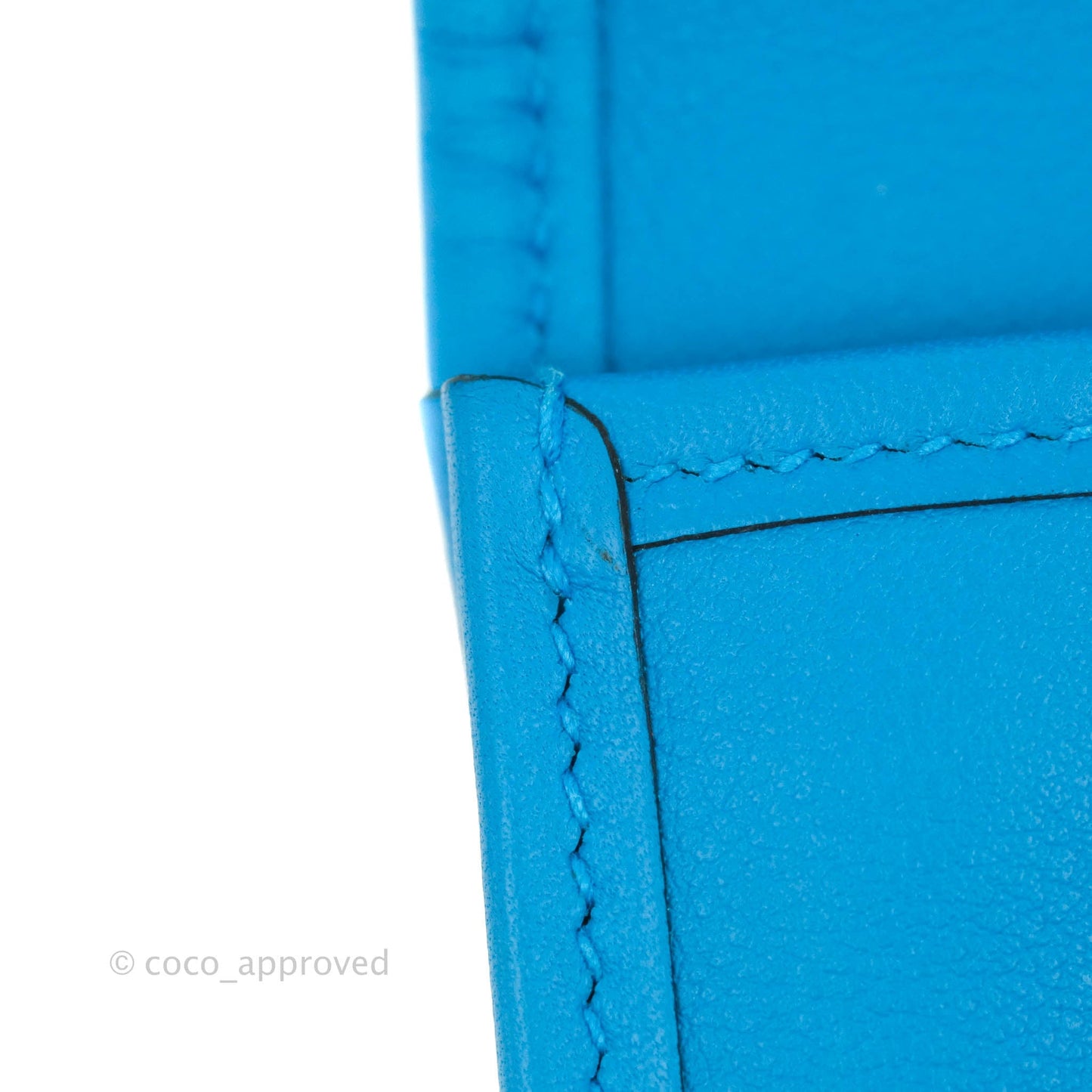 Hermès Jige Duo Wallet Bleu Zanzibar Swift