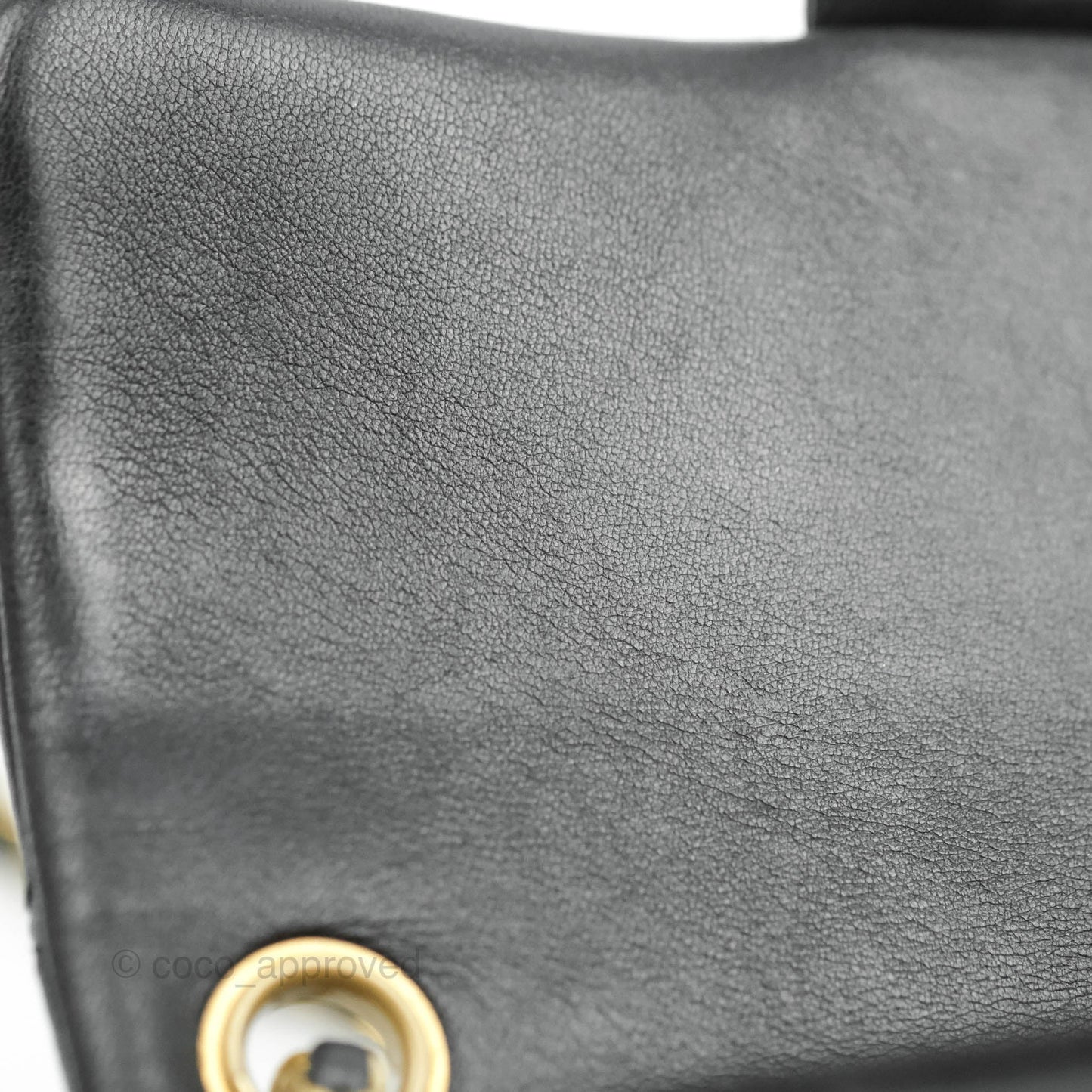 Chanel Quilted Mini Rectangular Pearl Crush Black Lambskin Gold Hardware