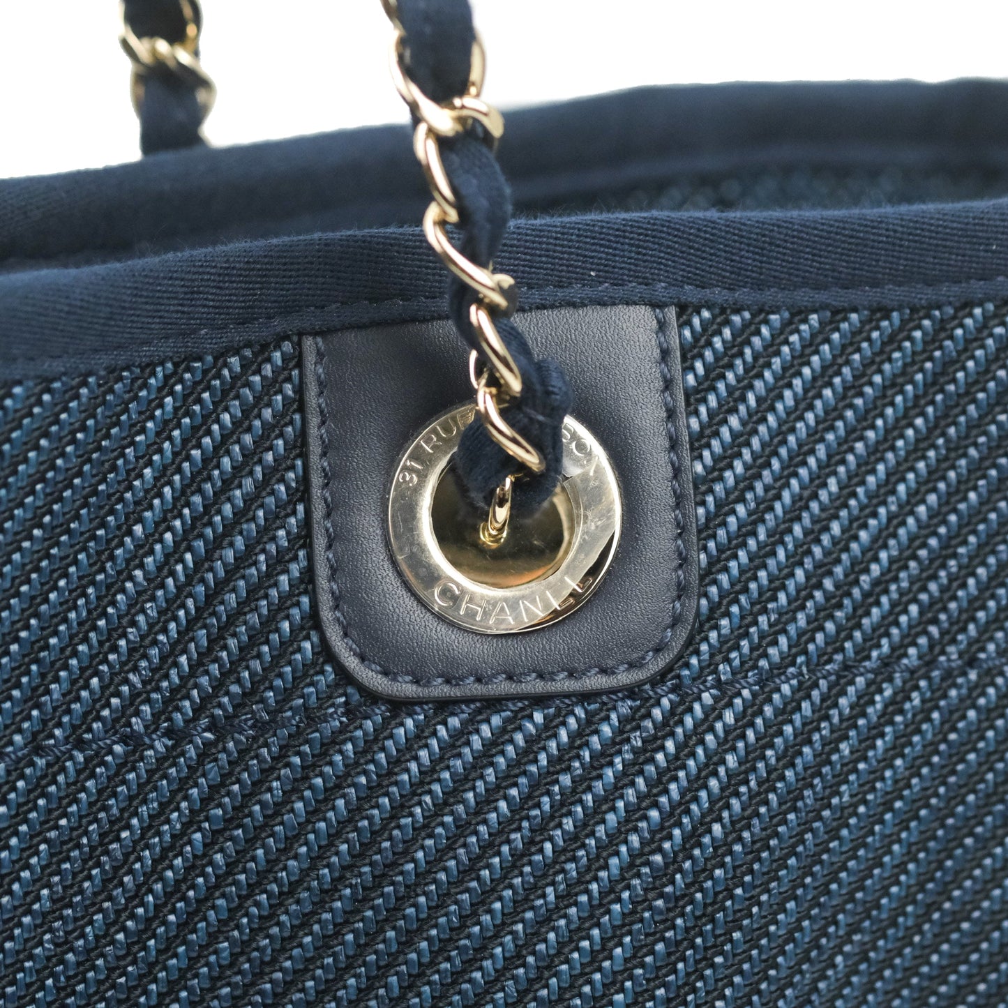 Chanel Canvas Deauville Medium Navy