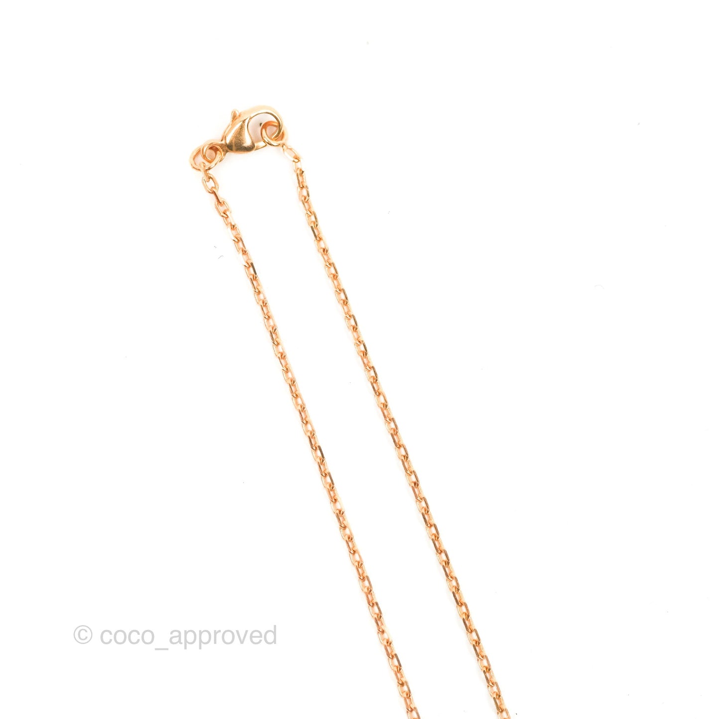 Hermès Mini Pop H Rose Dragee Pendant Necklace Rose Gold Hardware