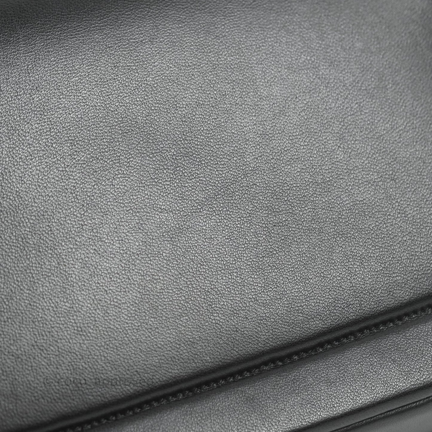 Fendi Baguette Chain Shoulder Bag in Black Nappa Leather