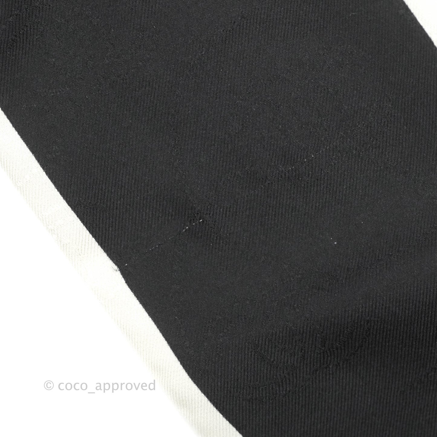 Chanel Bow Silk Hair Accessory Ivory & Black