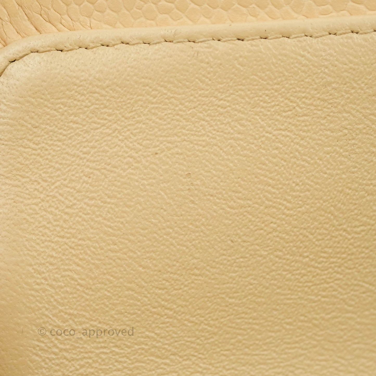 Chanel Classic M/L Medium Flap Quilted Beige Caviar Gold Hardware