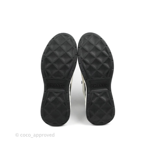Chanel Black White Sneakers Size 36.5