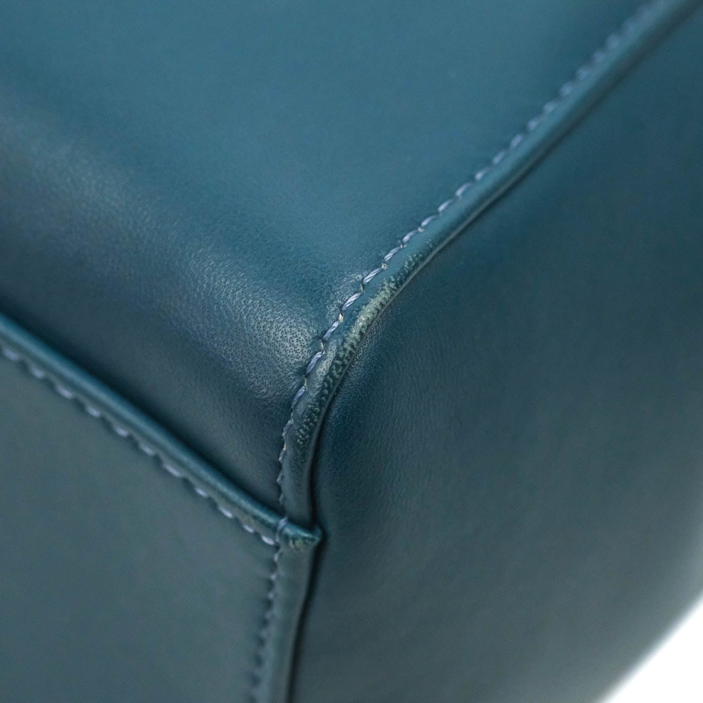 Fendi Nappa Mini Peekaboo Bag Peacock Blue