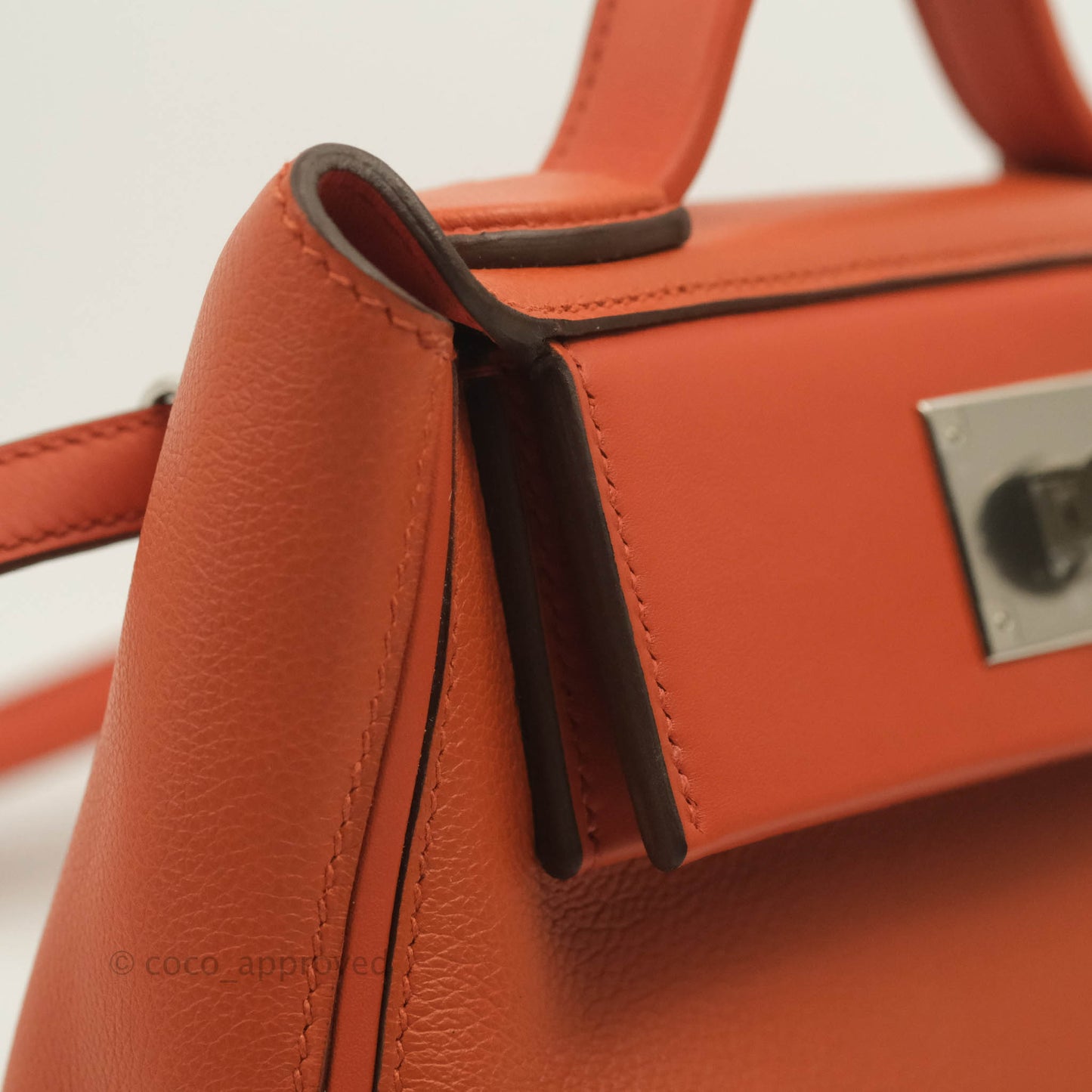 Hermès 24/24 21 Mini Terre Battue Palladium Hardware
