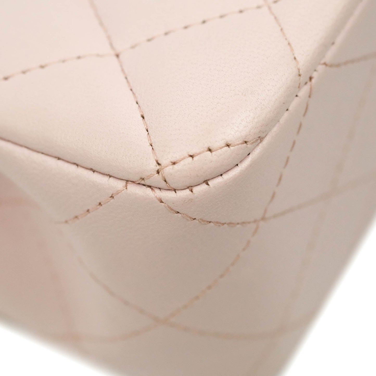 Chanel Quilted Mini Rectangular Flap Light Pink Lambskin Silver Hardware