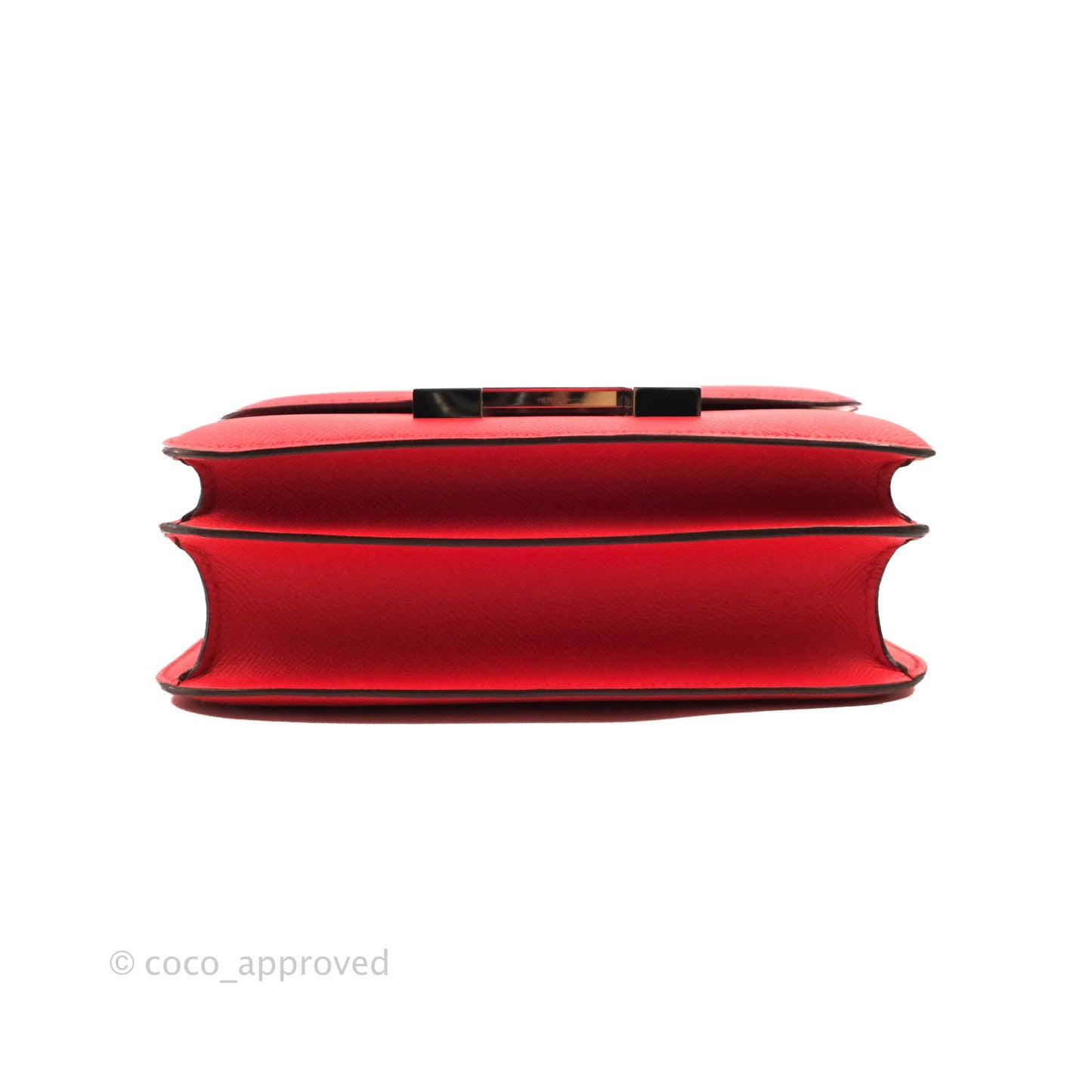 Hermès Constance 24 Rouge De Coeur Veau Epsom Palladium Hardware