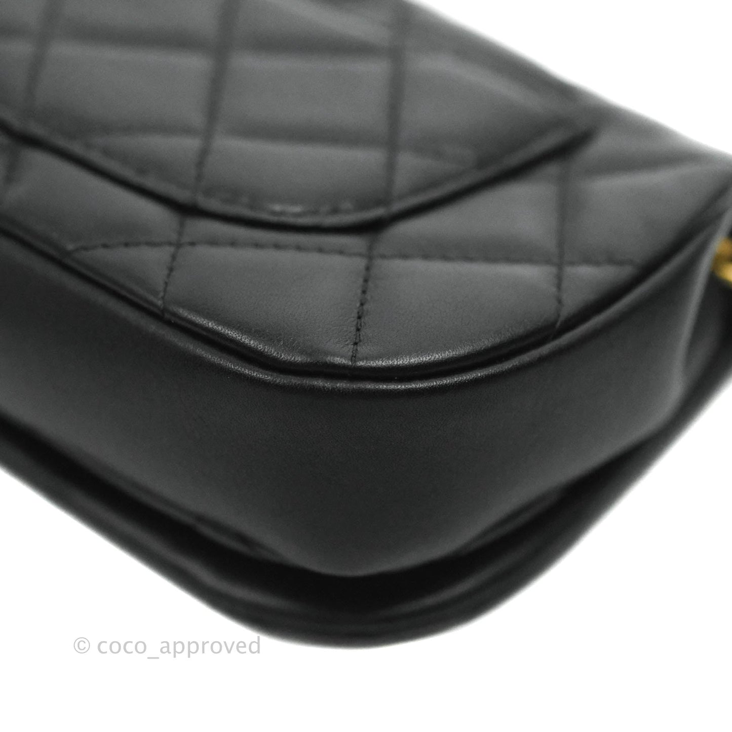 Chanel Clutch with Chain Black Calfskin Aged Gold Hardware