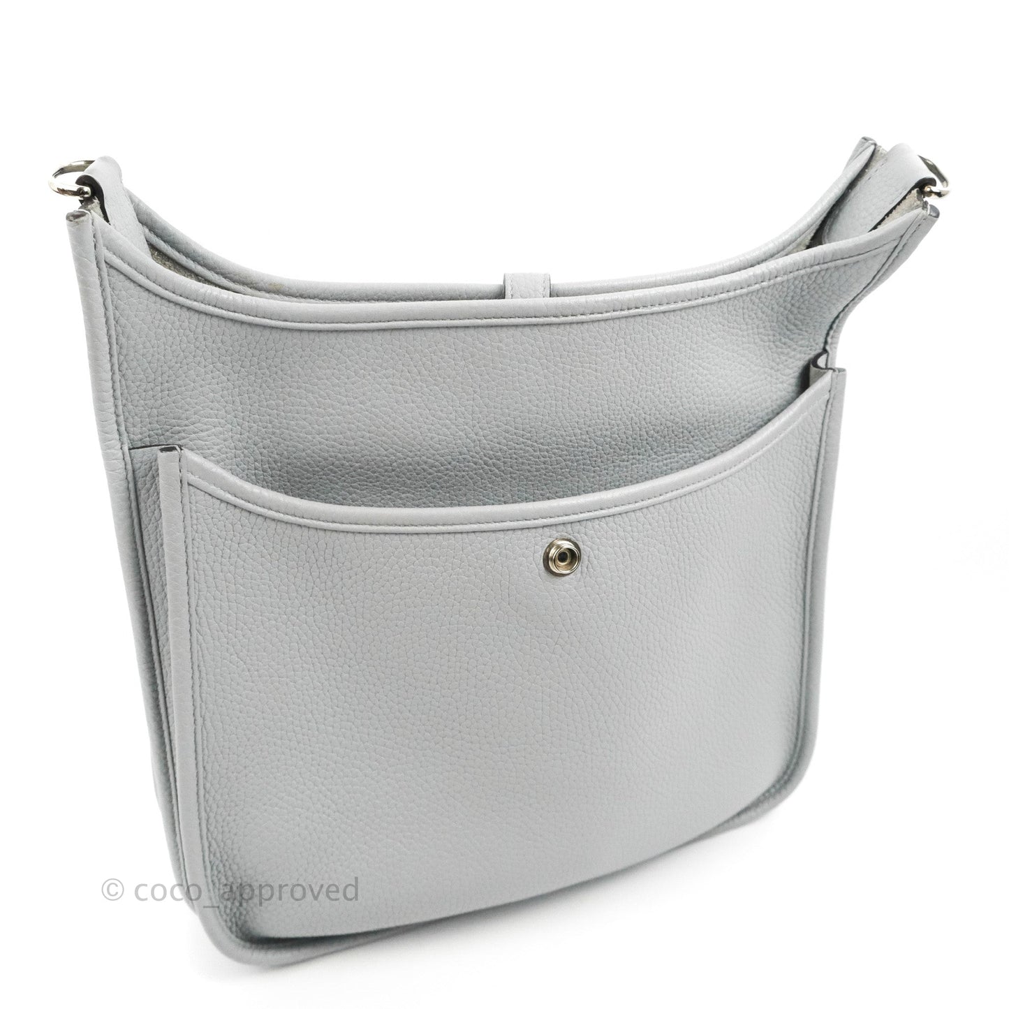 Hermes Evelyne III 29 Bleu Pale Clemence Palladium Hardware