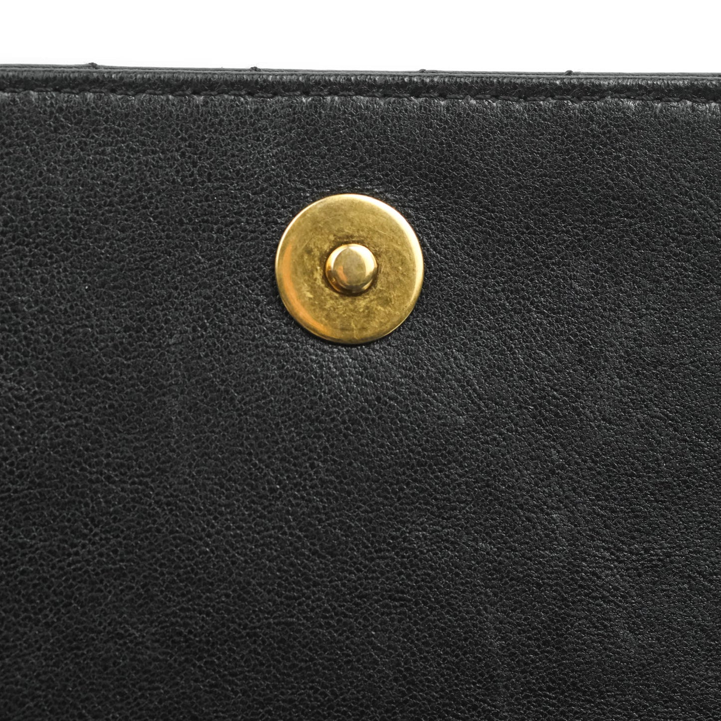 Chanel Mini Collar and Tie Flap Bag Chevron Sheepskin Aged Gold Hardware