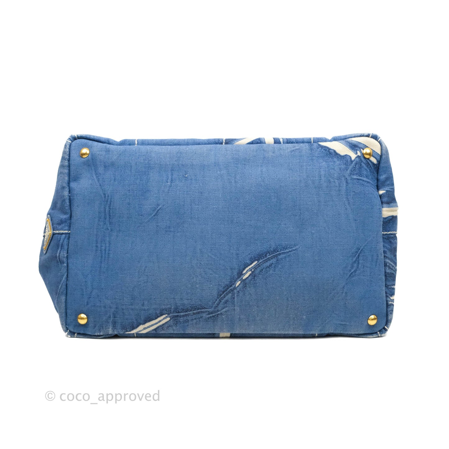 Prada Denim Logo Tote