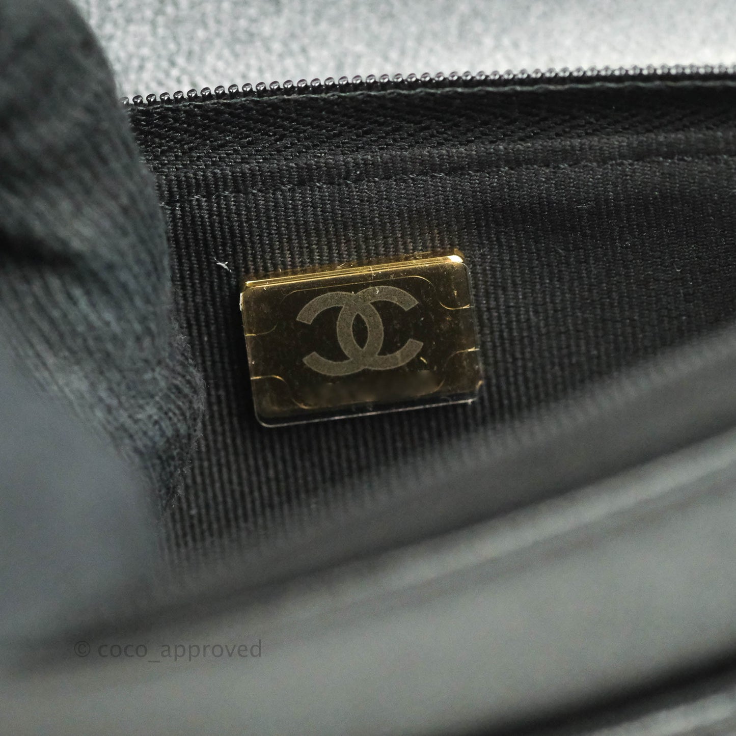 Chanel Quilted Wallet on Chain WOC Black Caviar Gold Hardware