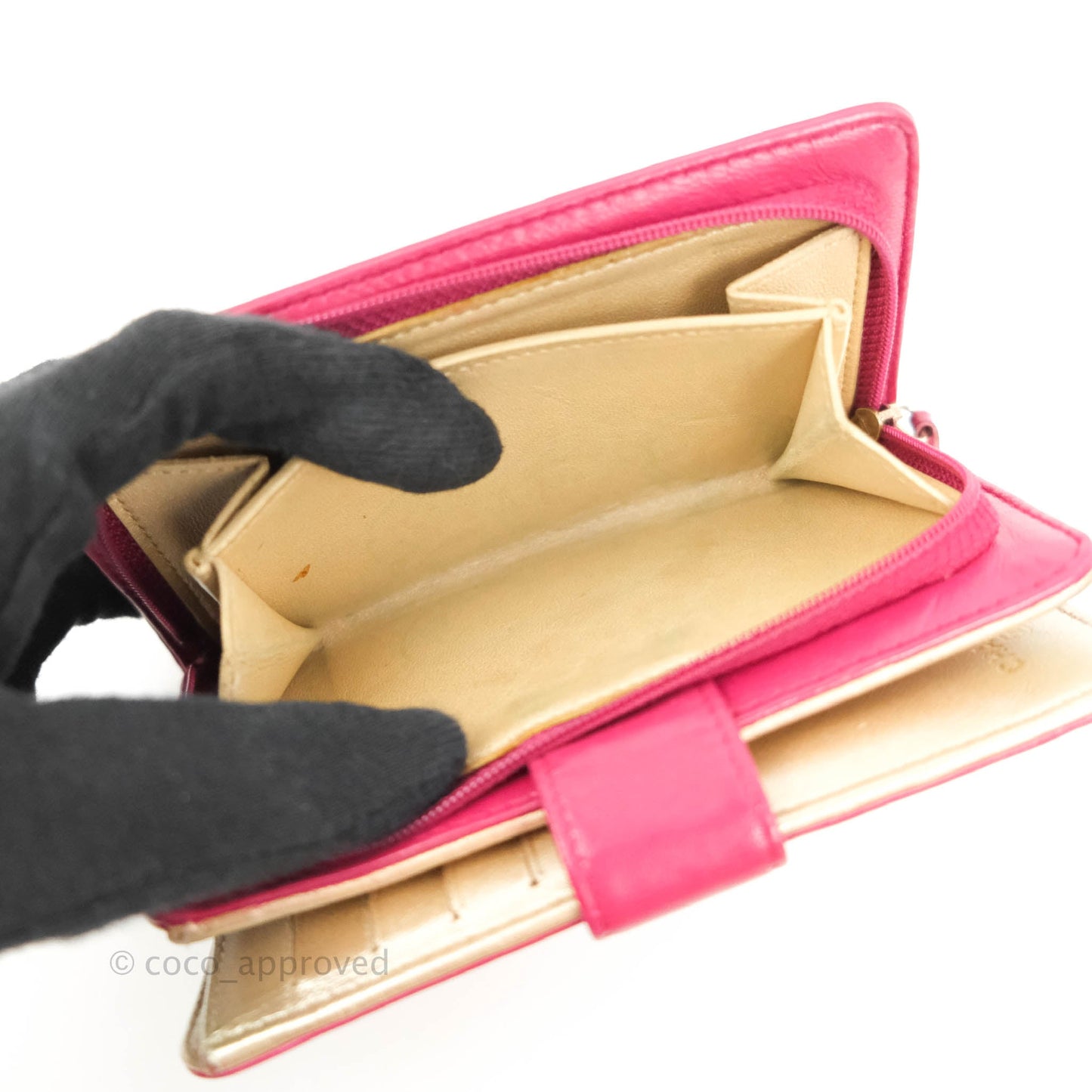 Chanel Wallet in Pink Camellia Embossed Lambskin