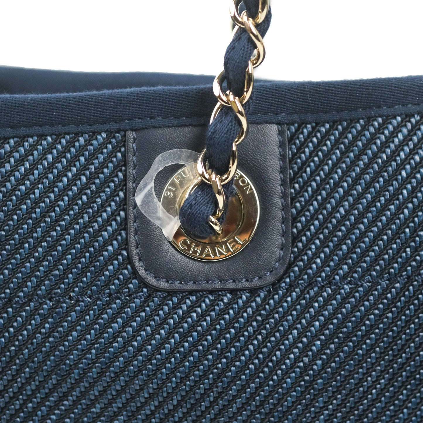 Chanel Canvas Deauville Medium Navy
