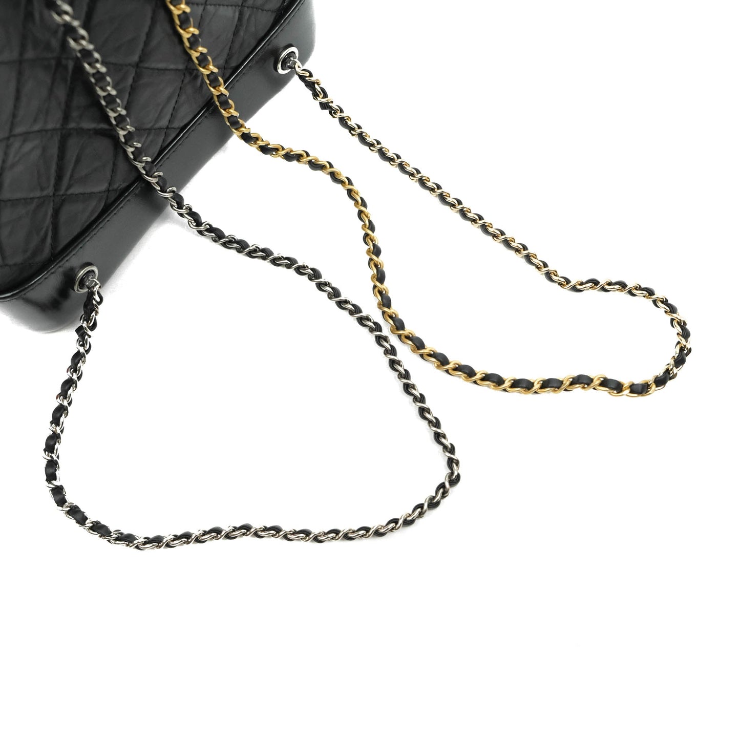 Chanel Small Gabrielle Backpack Black Aged Calfskin