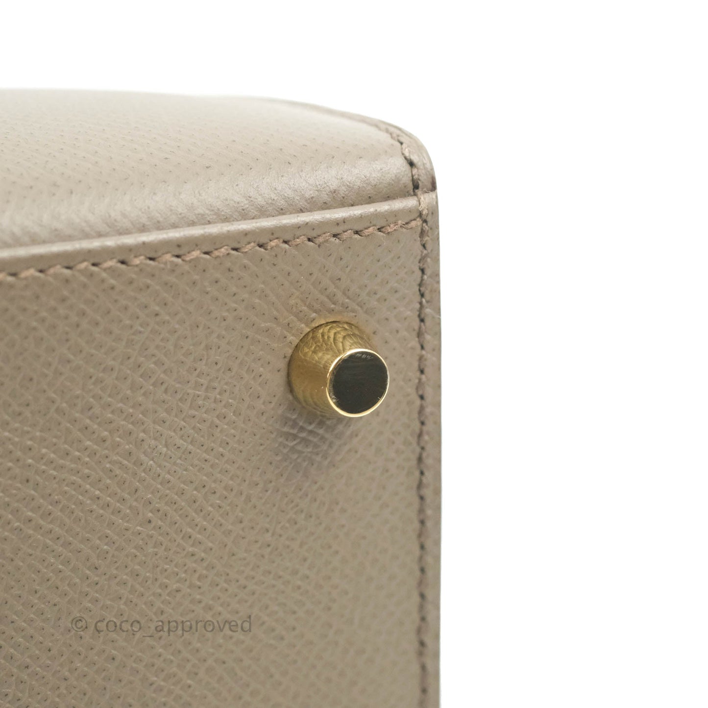 Hermès Kelly 28 8F Etain Gold Hardware