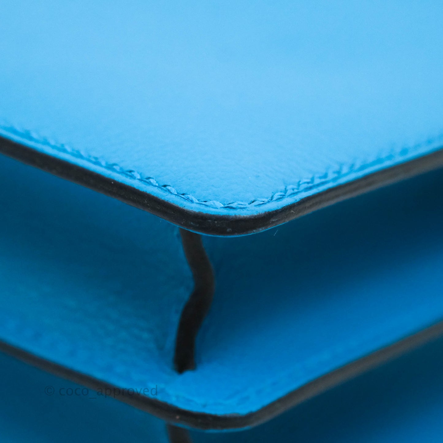 Hermès Roulis Mini 18 Bleu Frida Evercolor Palladium Hardware