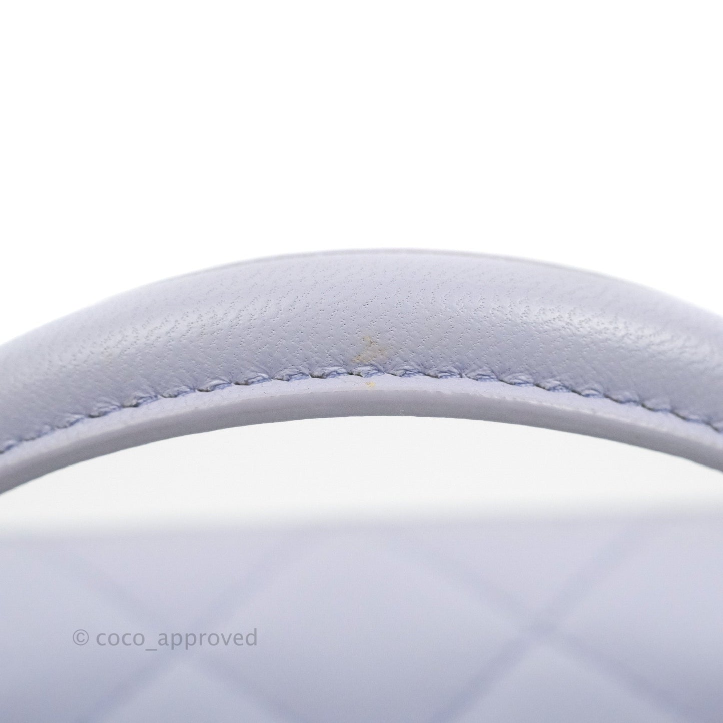 Chanel Vanity Rectangular Top Handle Lilac Lambskin Gold Hardware