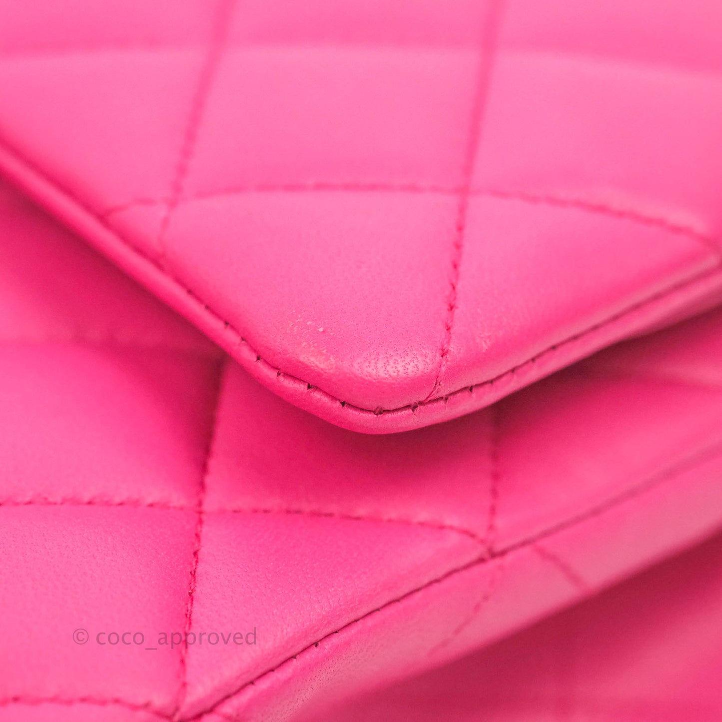 Chanel Classic M/L Medium Flap Quilted Pink Lambskin Gold Hardware