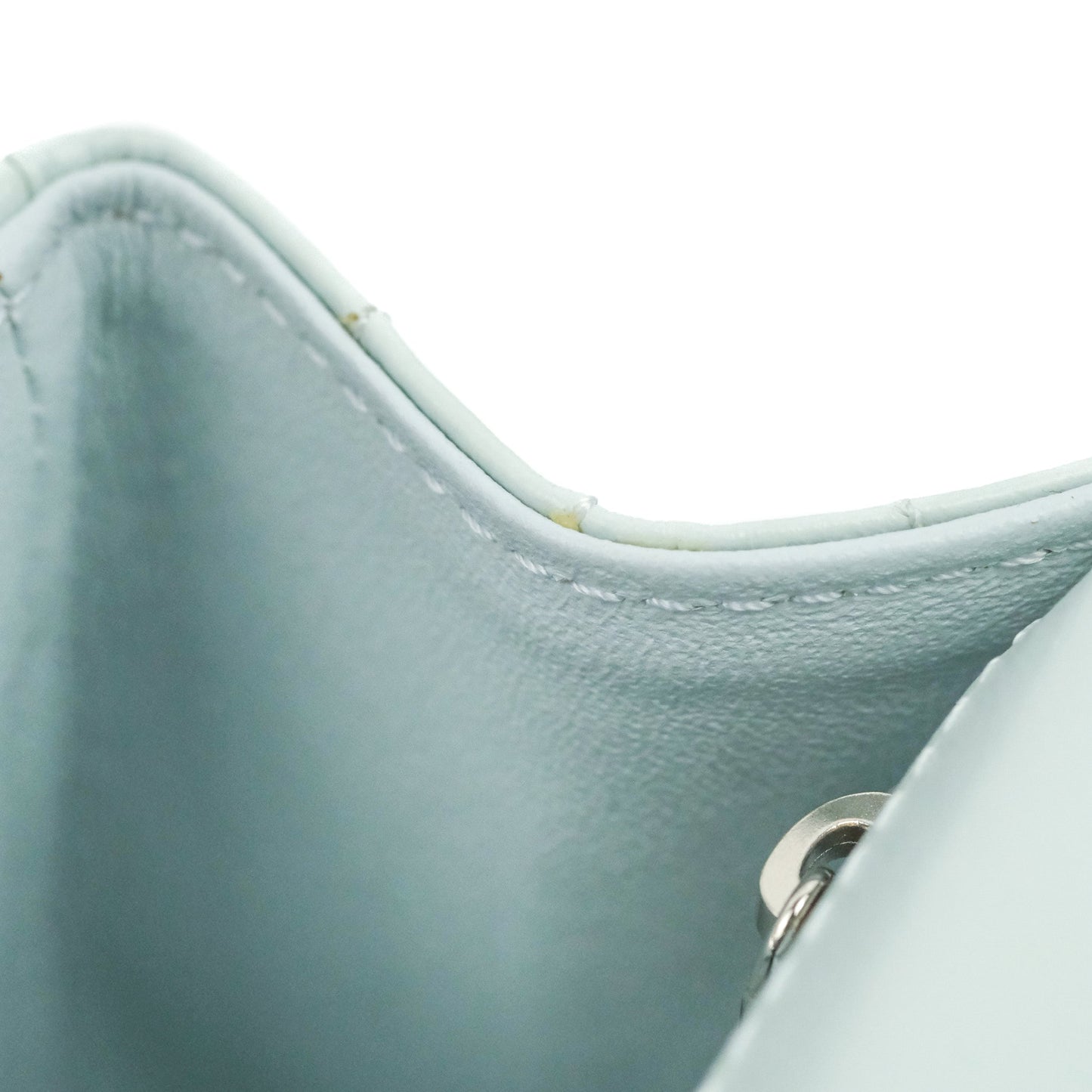 Chanel Mini Reissue 224 Blue Aged Calfskin Silver Hardware