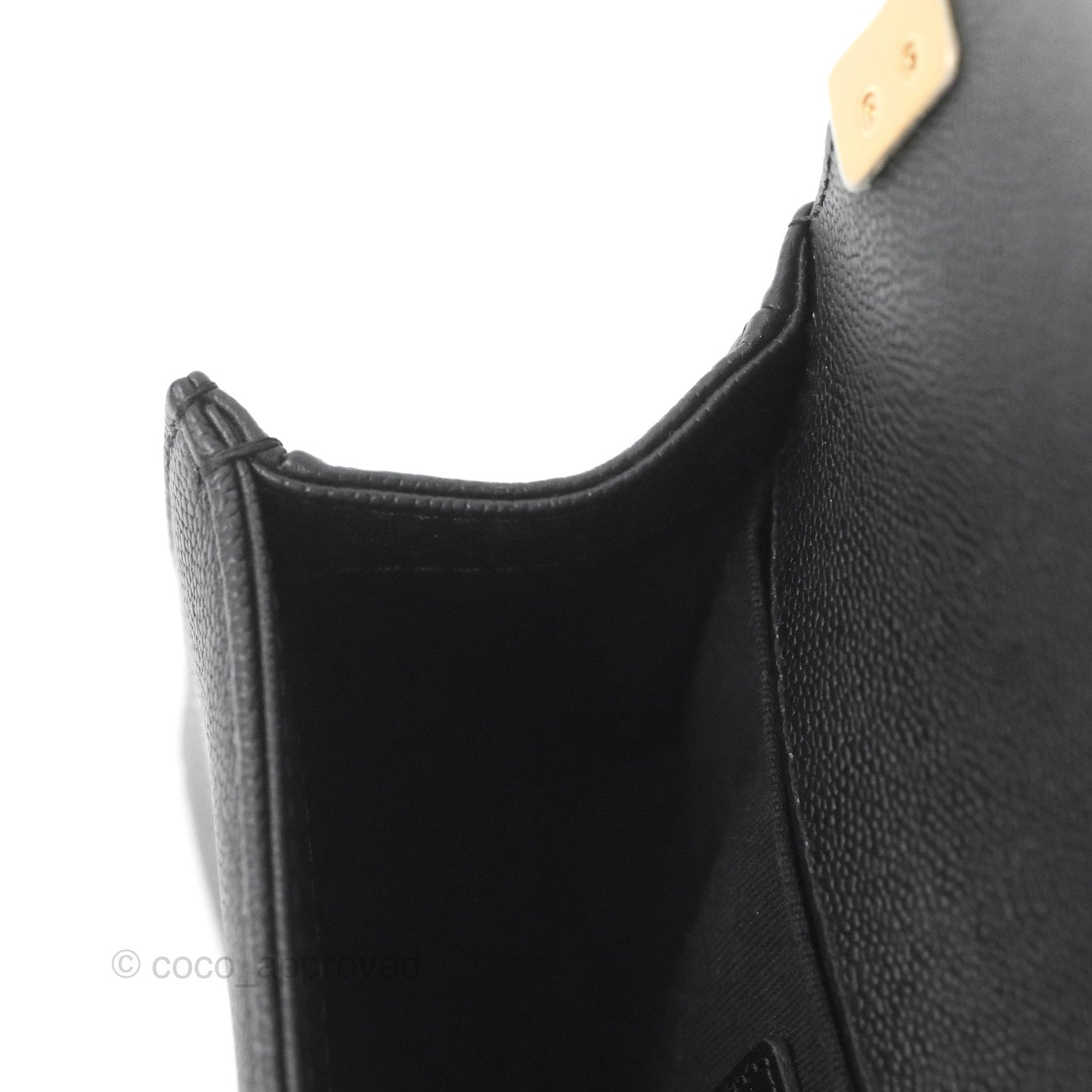 Chanel Small Boy Chain Around Black Caviar Gold Hardware