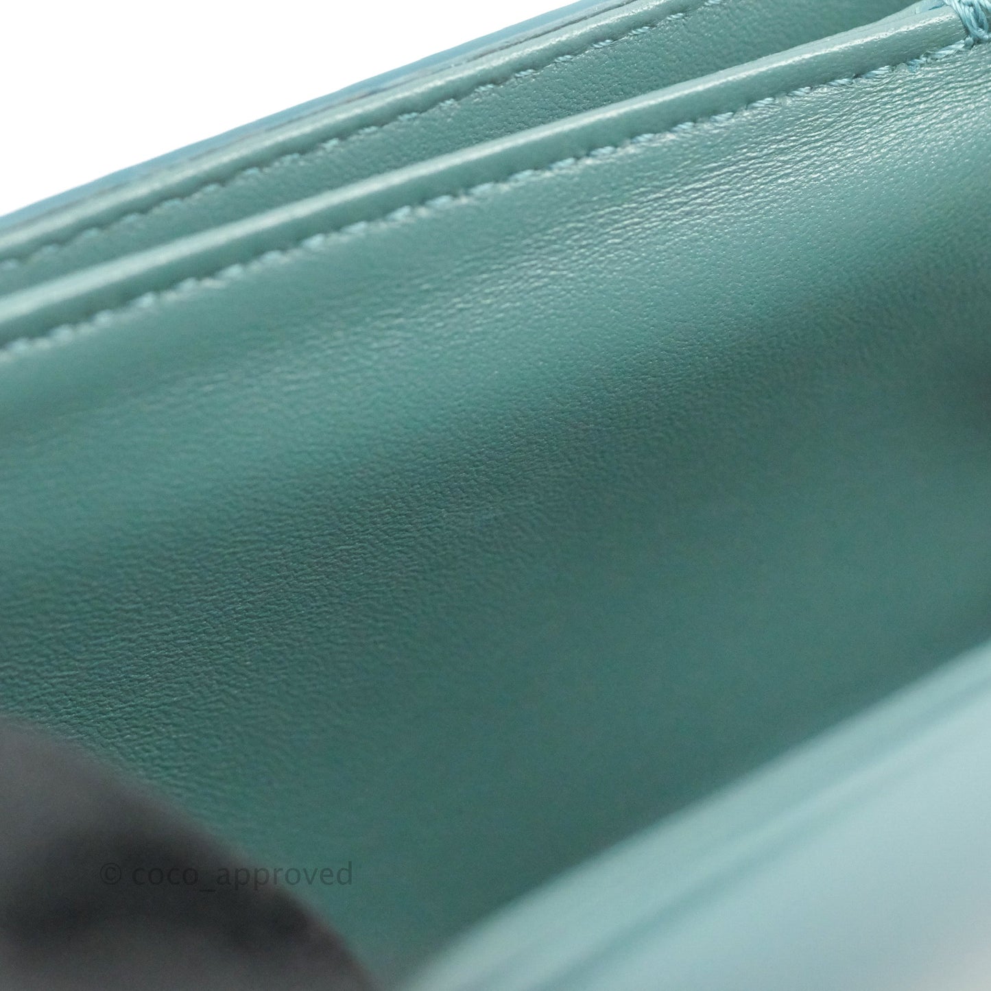 Celine Teen Triomphe Bag Shiny Calfskin Green Smoke