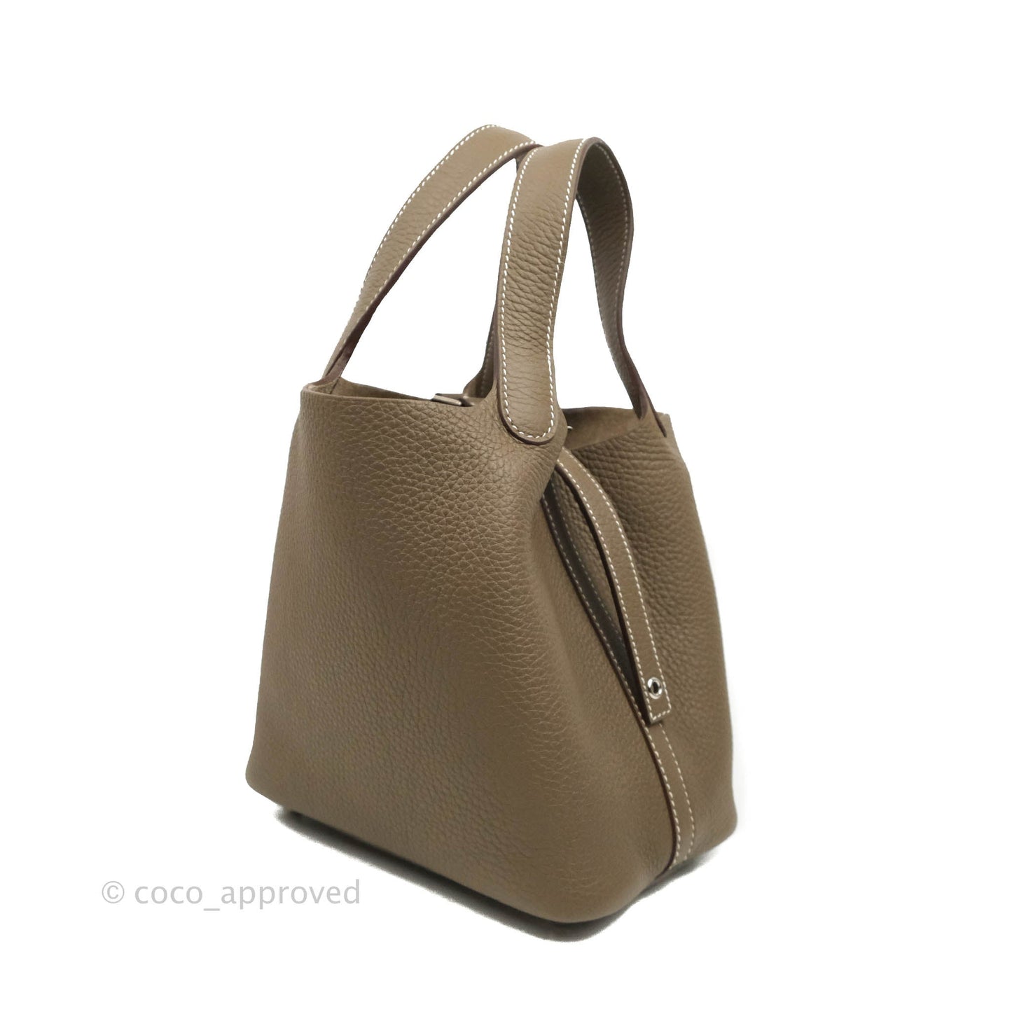 Hermès Picotin Lock 18 Etoupe Clemence Palladium Hardware