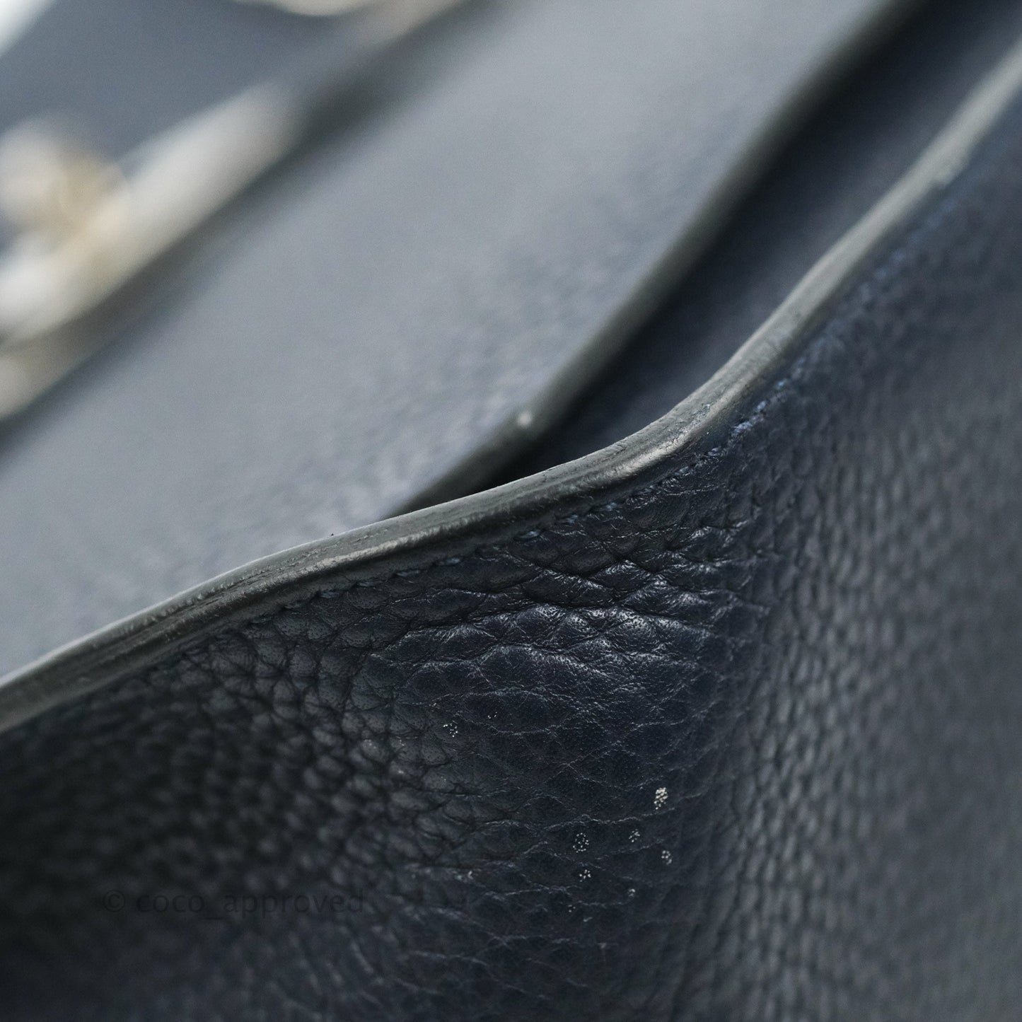 Hermes Jypsiere 28 Togo Midnight Blue Palladium Hardware