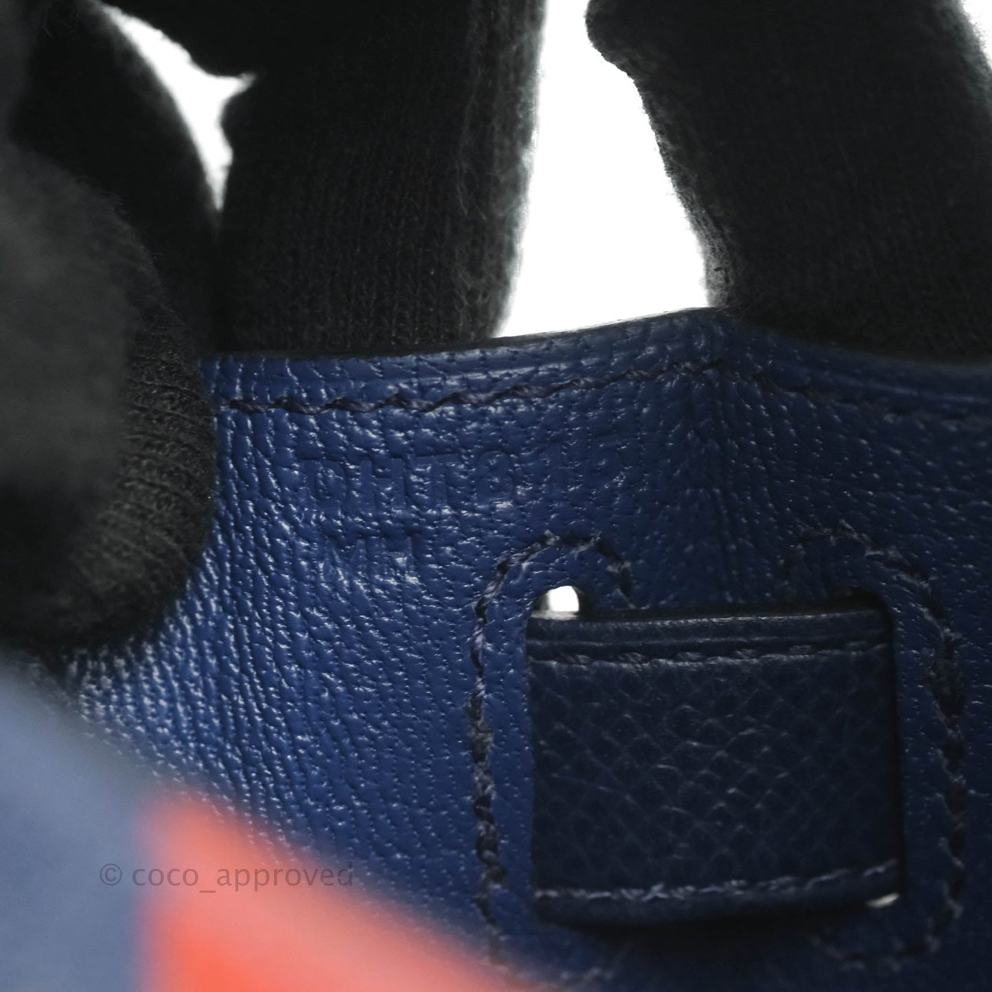 Hermès Kelly 28 Blue Epsom Palladium Hardware "Letter" Collection Limited Edition