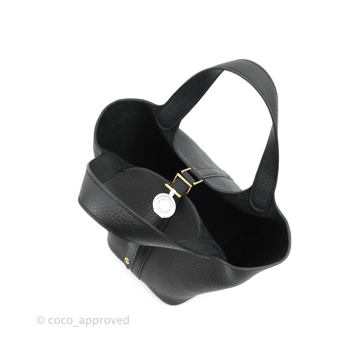 Hermès Picotin Lock 18 Black Clemence Gold Hardware