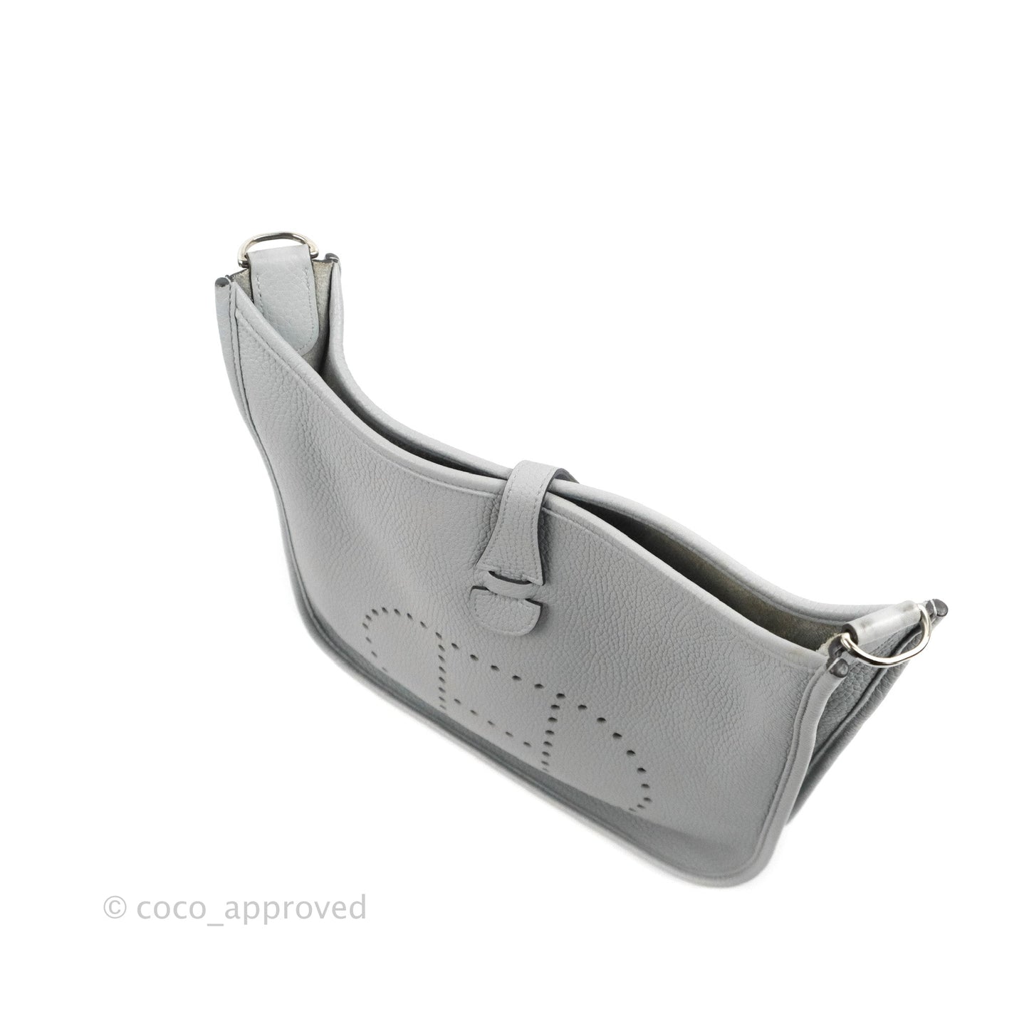 Hermes Evelyne III 29 Bleu Pale Clemence Palladium Hardware