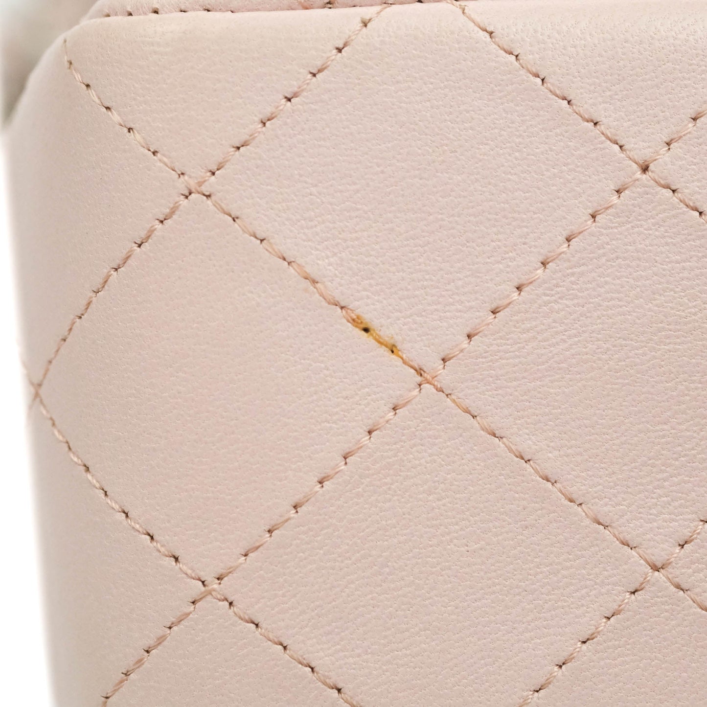 Chanel Quilted Mini Rectangular Flap Light Pink Lambskin Silver Hardware