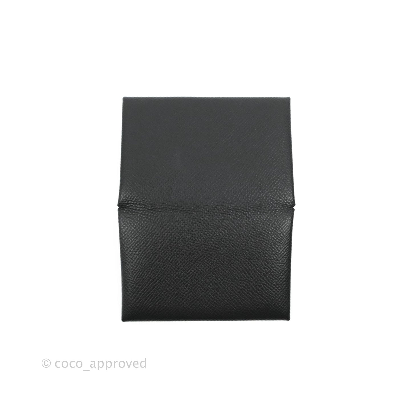 Hermès Calvi Card Holder Epsom Black