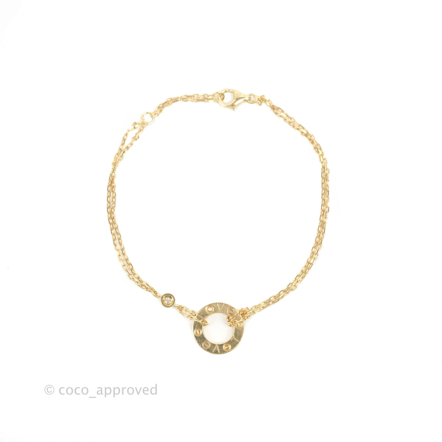 Cartier Love Bracelet Yellow Gold Diamonds
