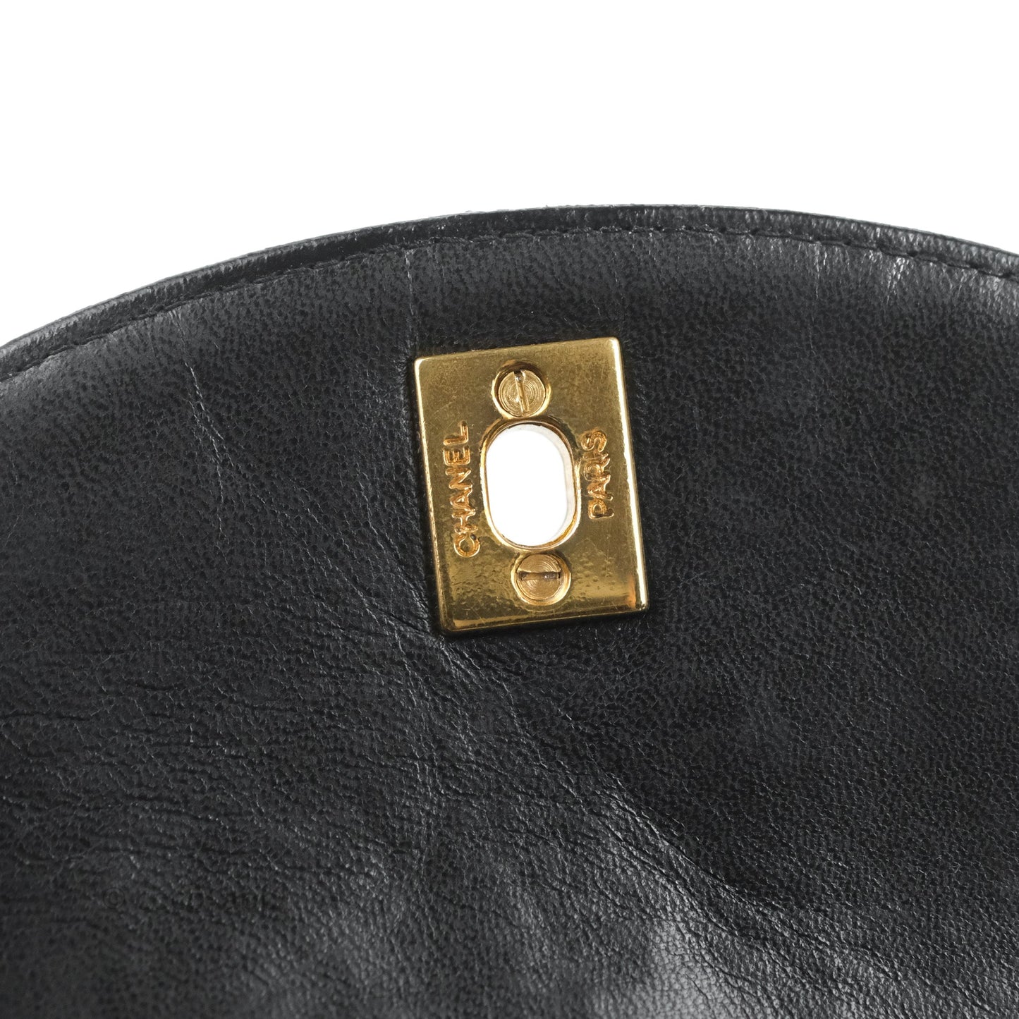 Chanel Vintage CC Duma Backpack Black Lambskin 24K Gold Hardware