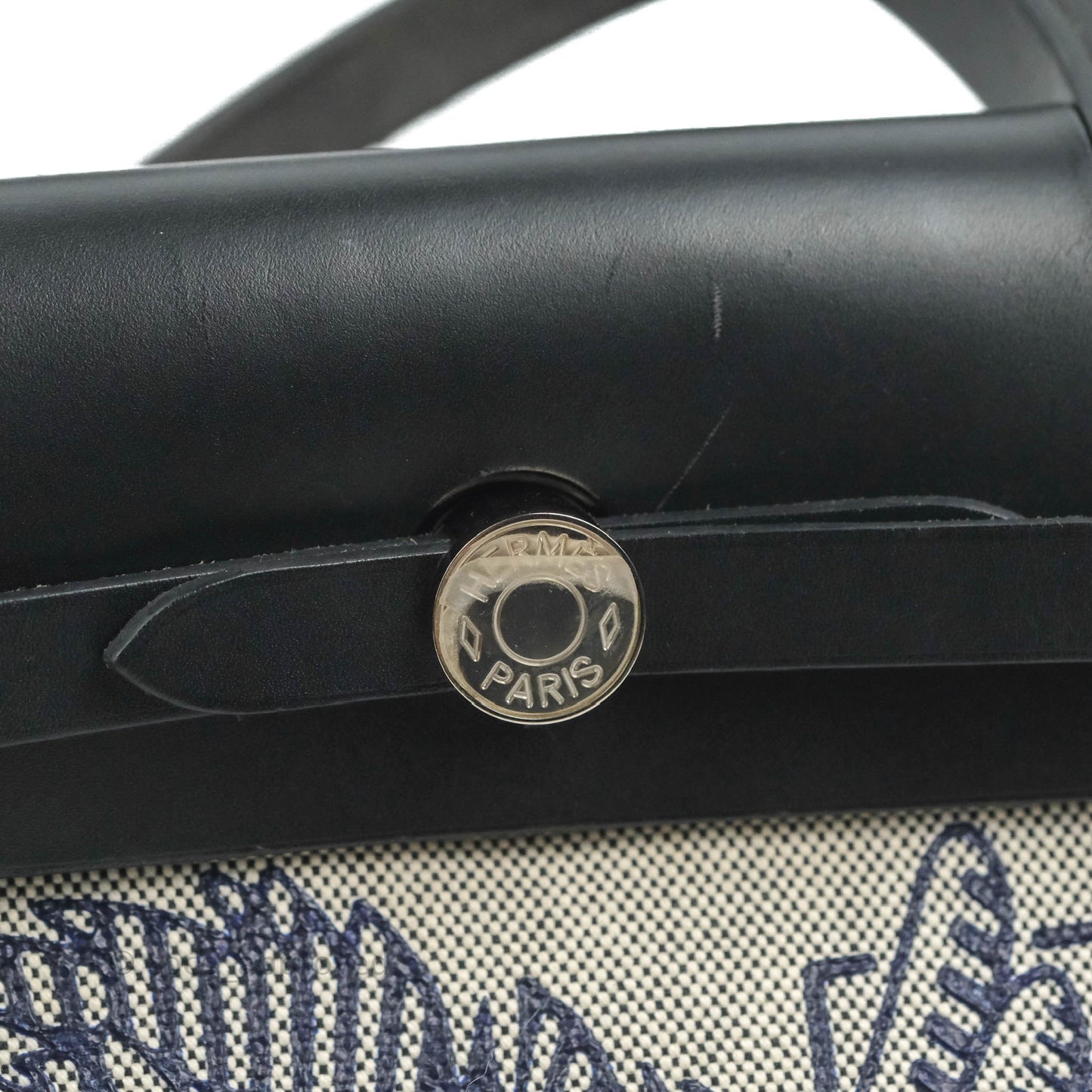 Hermès Herbag Zip 31 Black Pegasus Pop Canvas Palladium Hardware