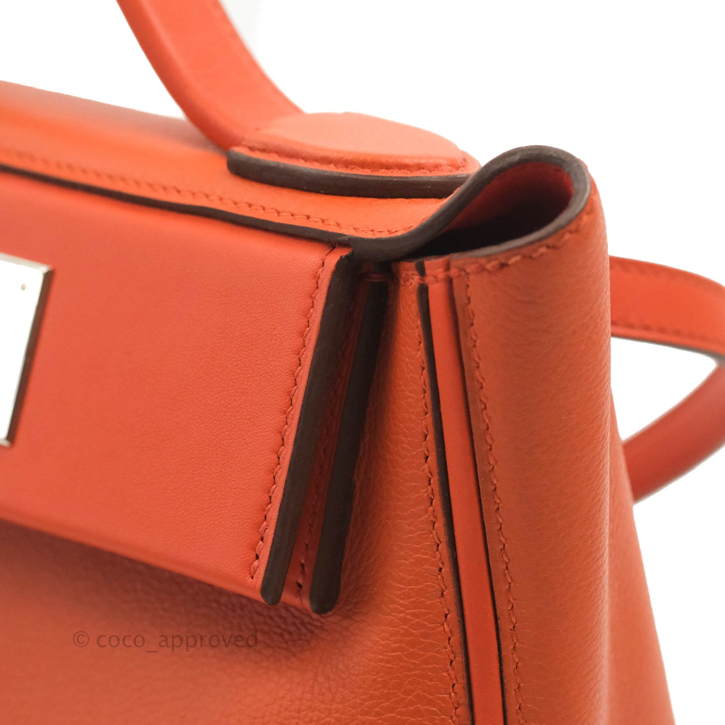 Hermès 24/24 21 Mini Terre Battue Palladium Hardware